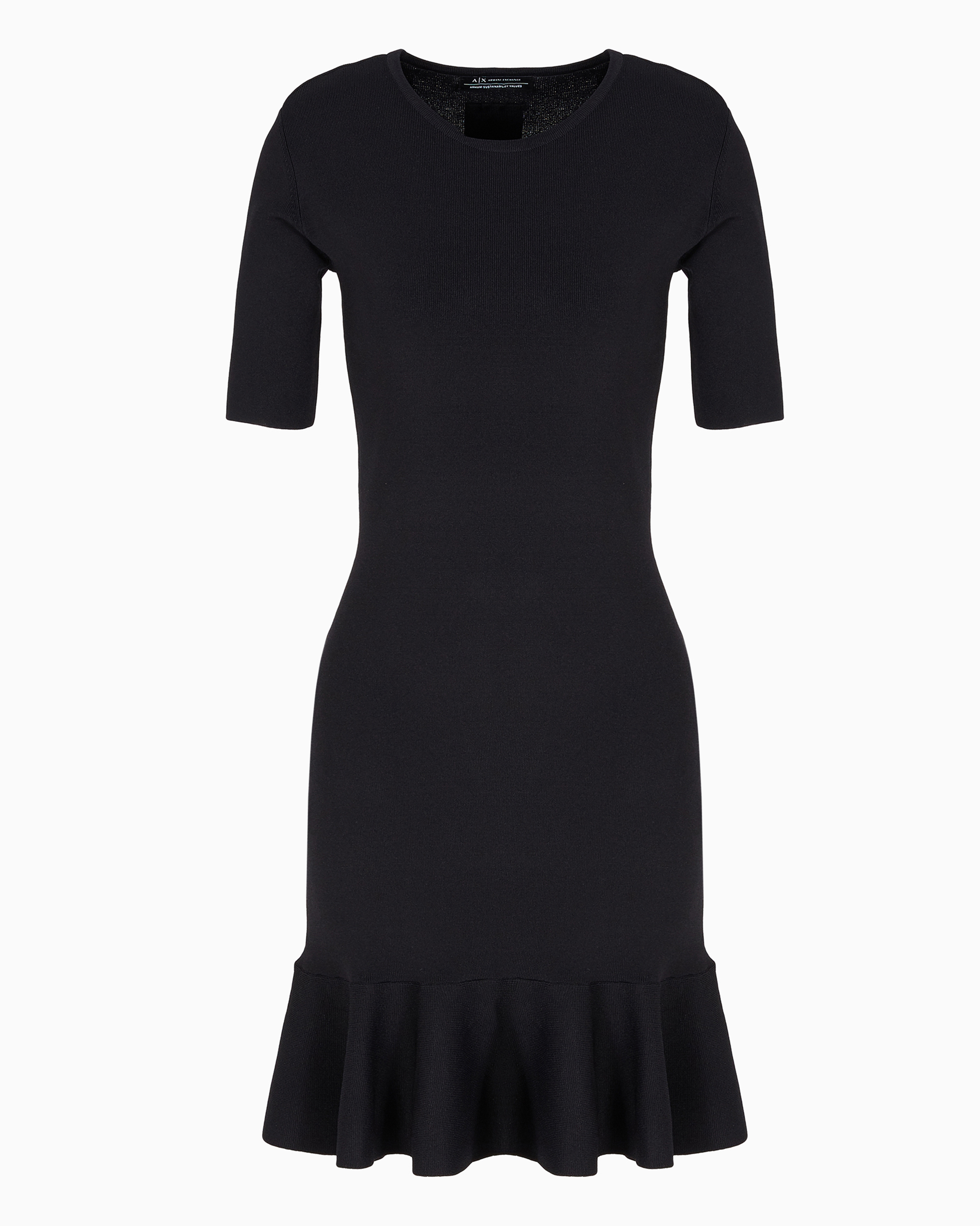 Armani Exchange Official Store Short Dresses In Black