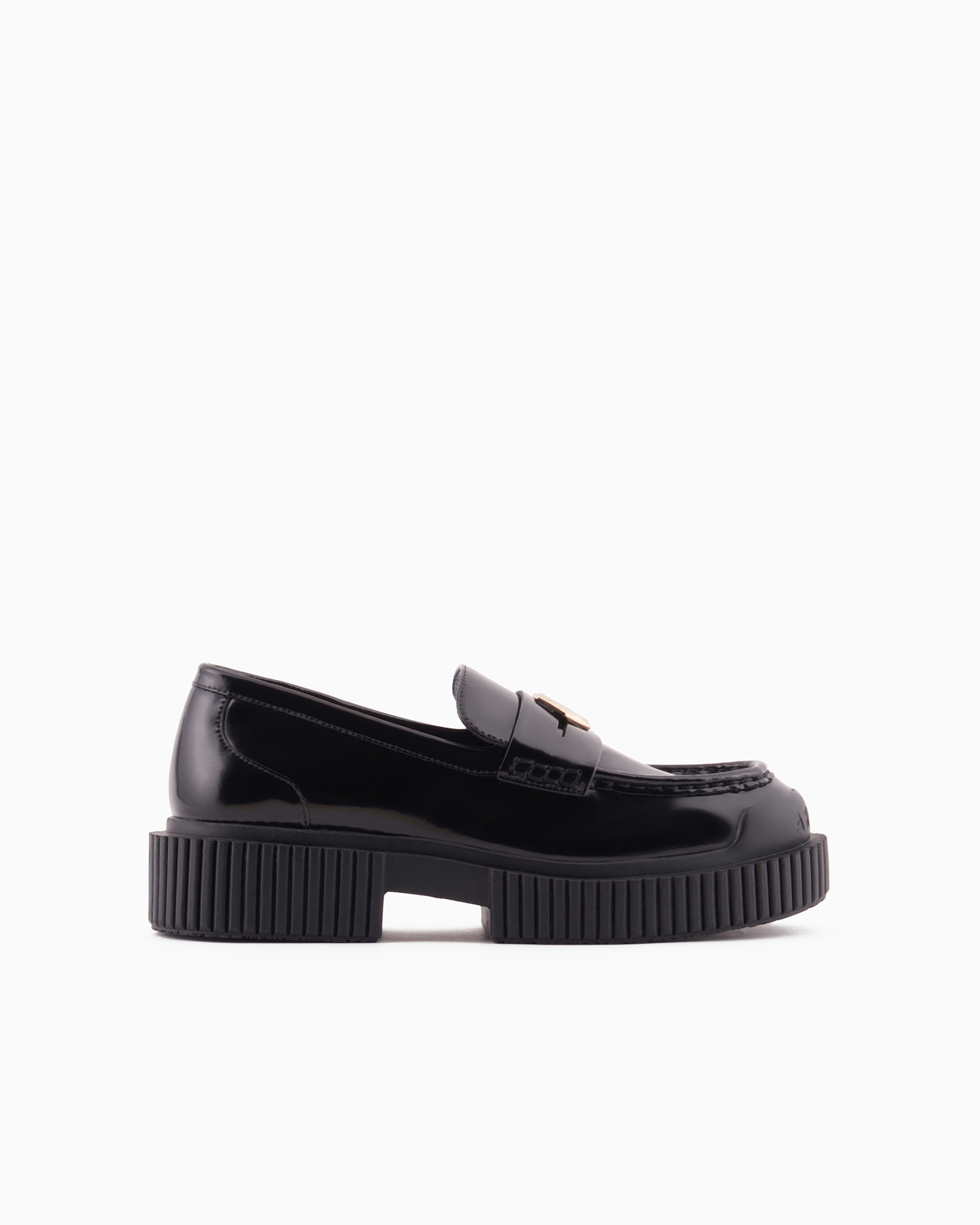 Armani Exchange Official Store Loafers In Black