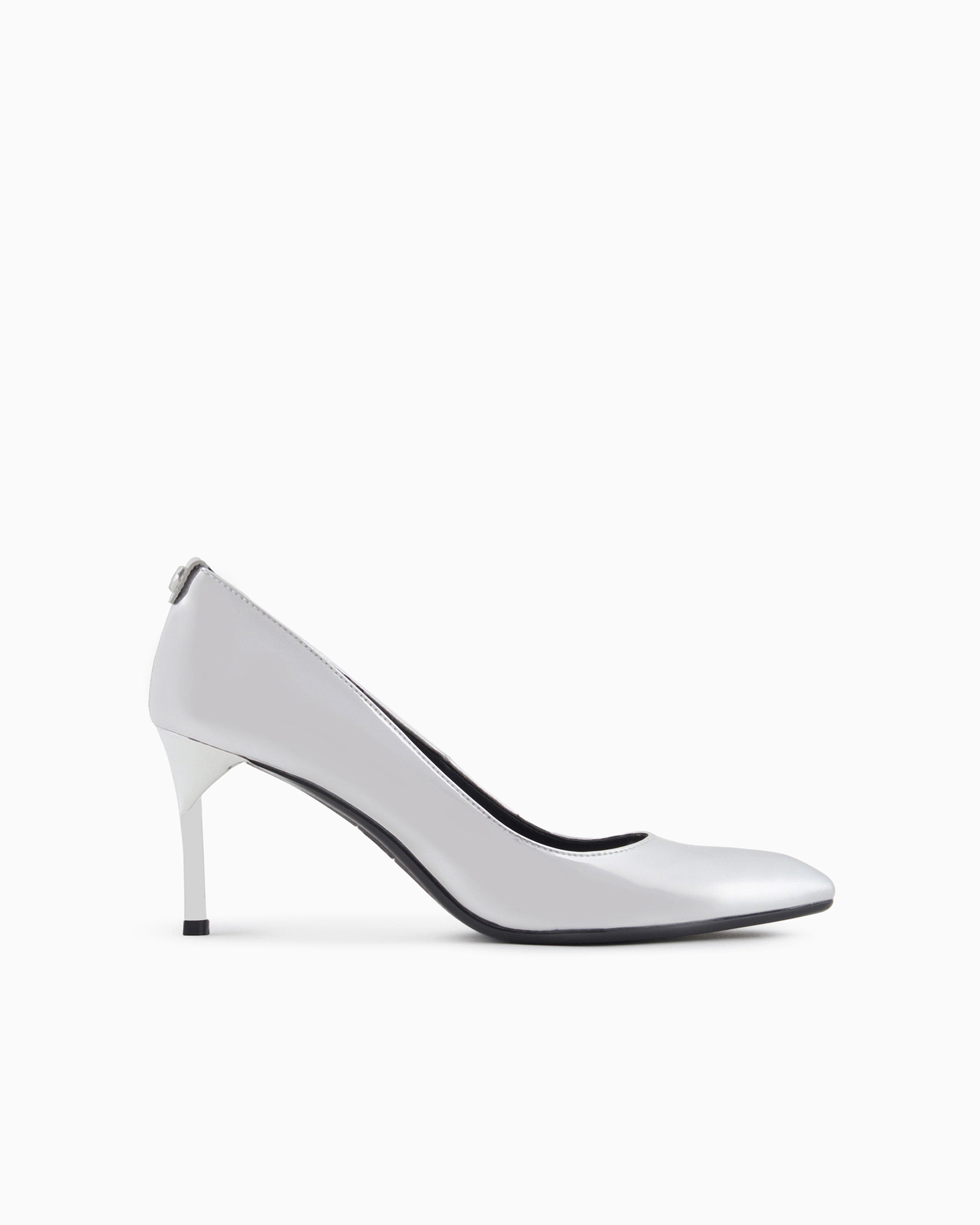 Armani Exchange Official Store Heels In Silver