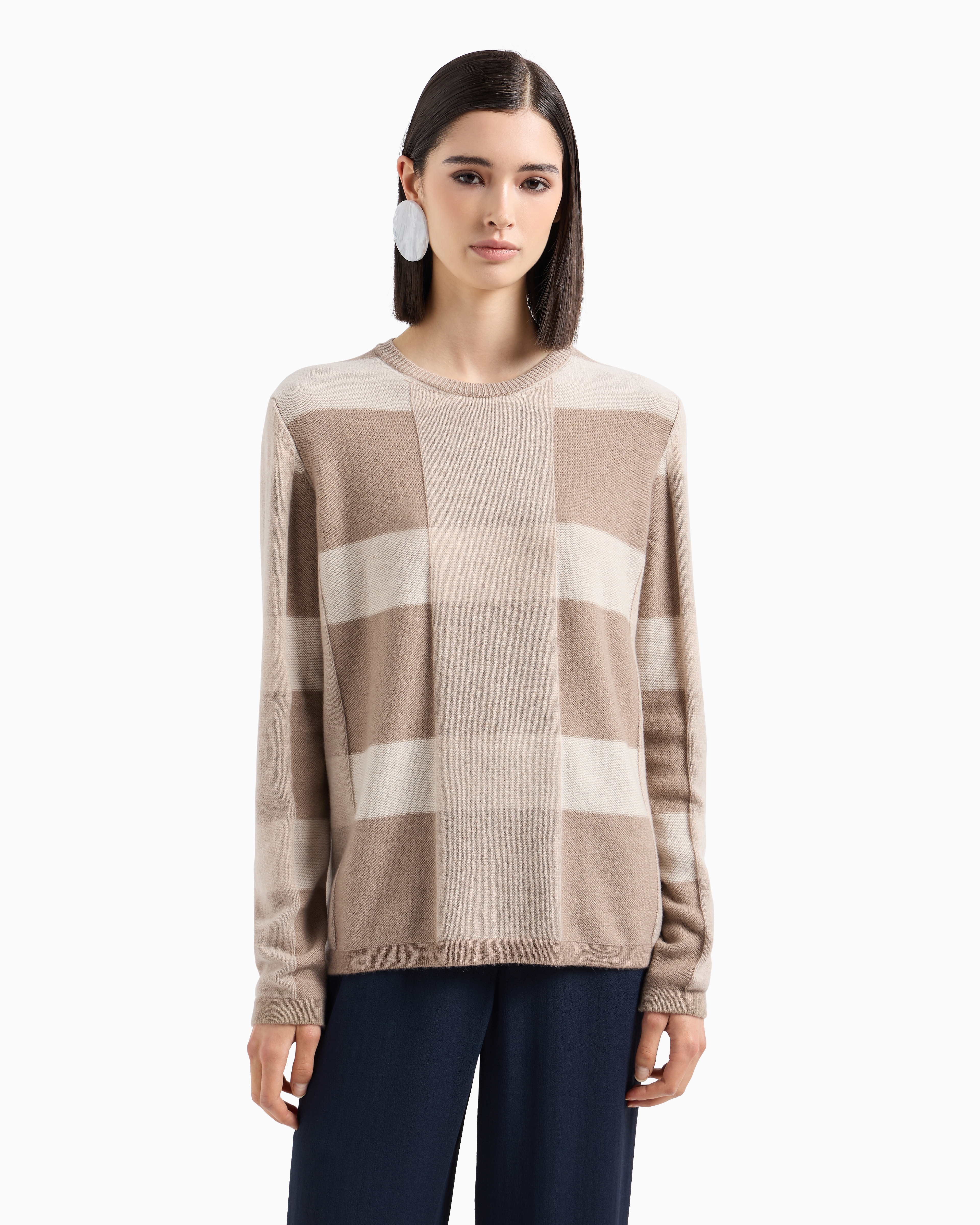 Emporio Armani Official Store Sweaters In Beige