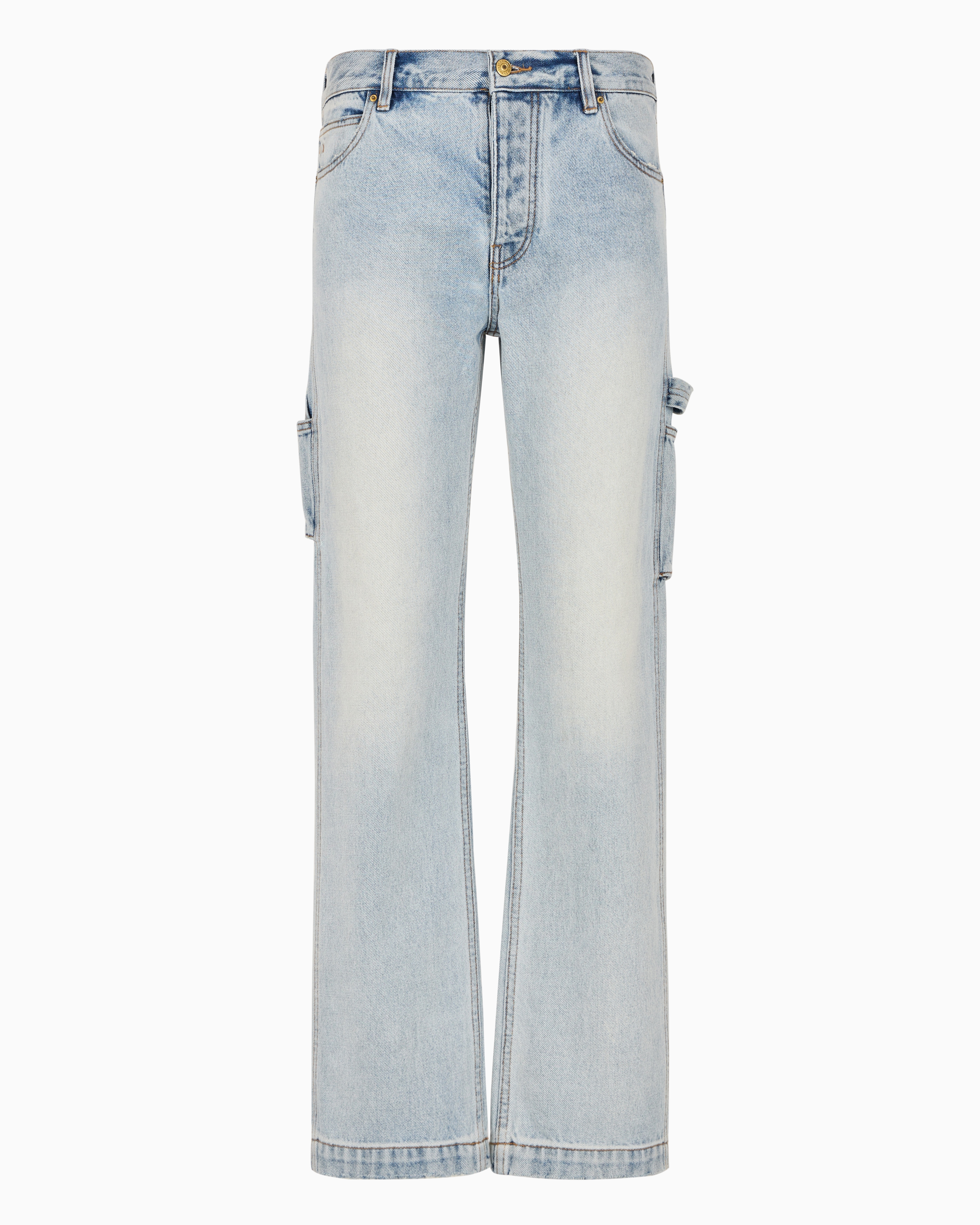 Armani Exchange Official Store Regular Jeans In Light Blue