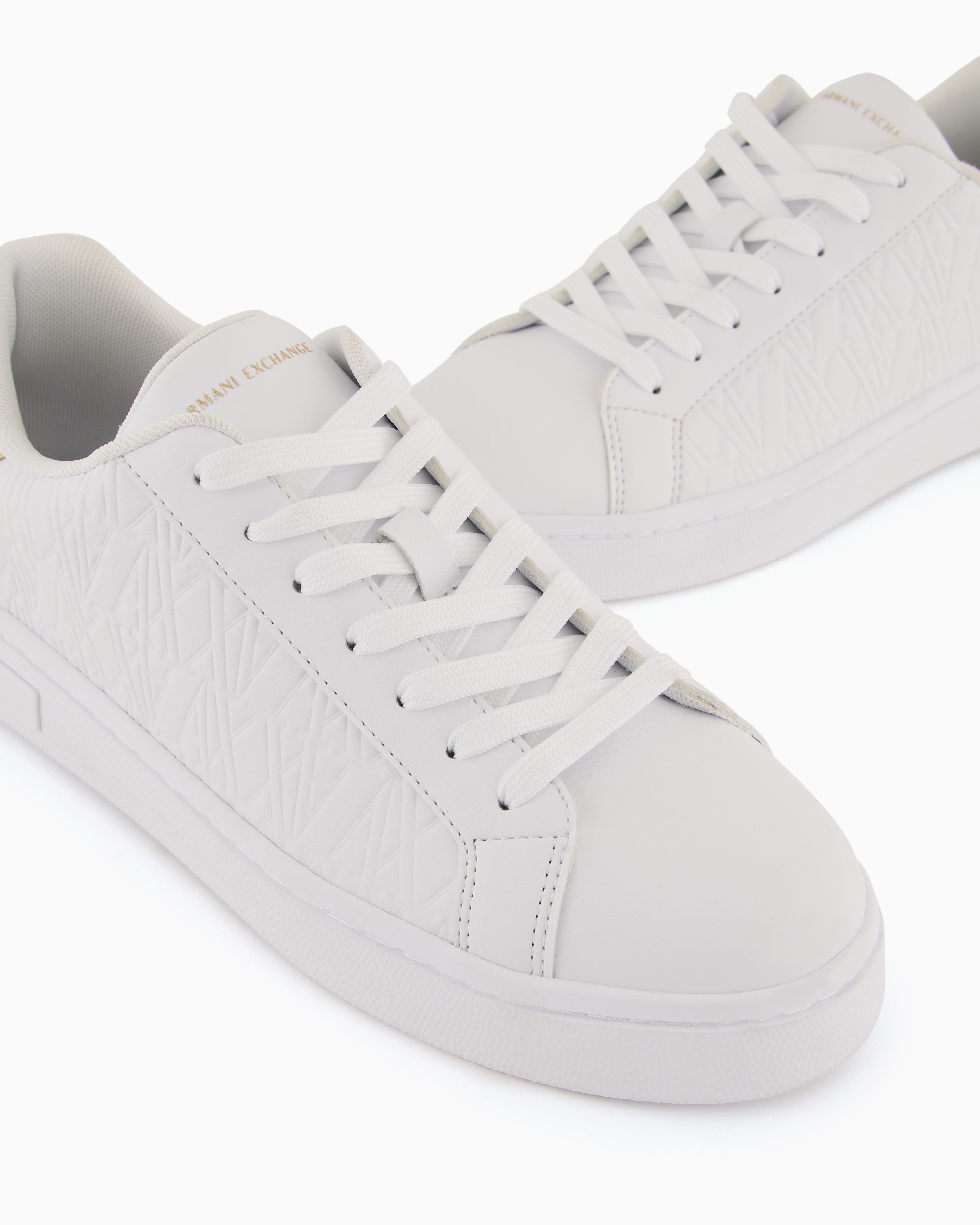 Armani Exchange Official Store Sneakers In Gold