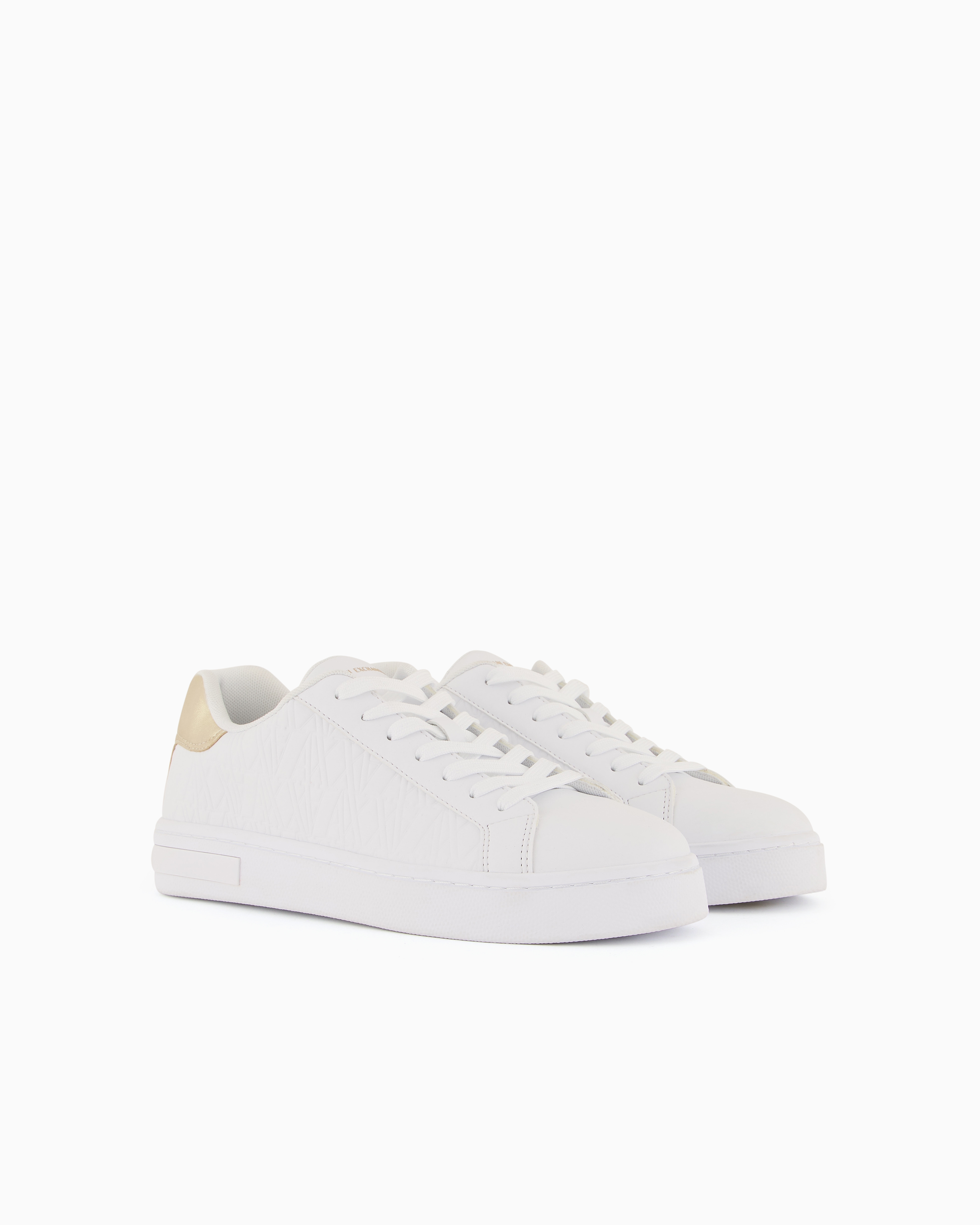 Armani Exchange Official Store Sneakers In Gold