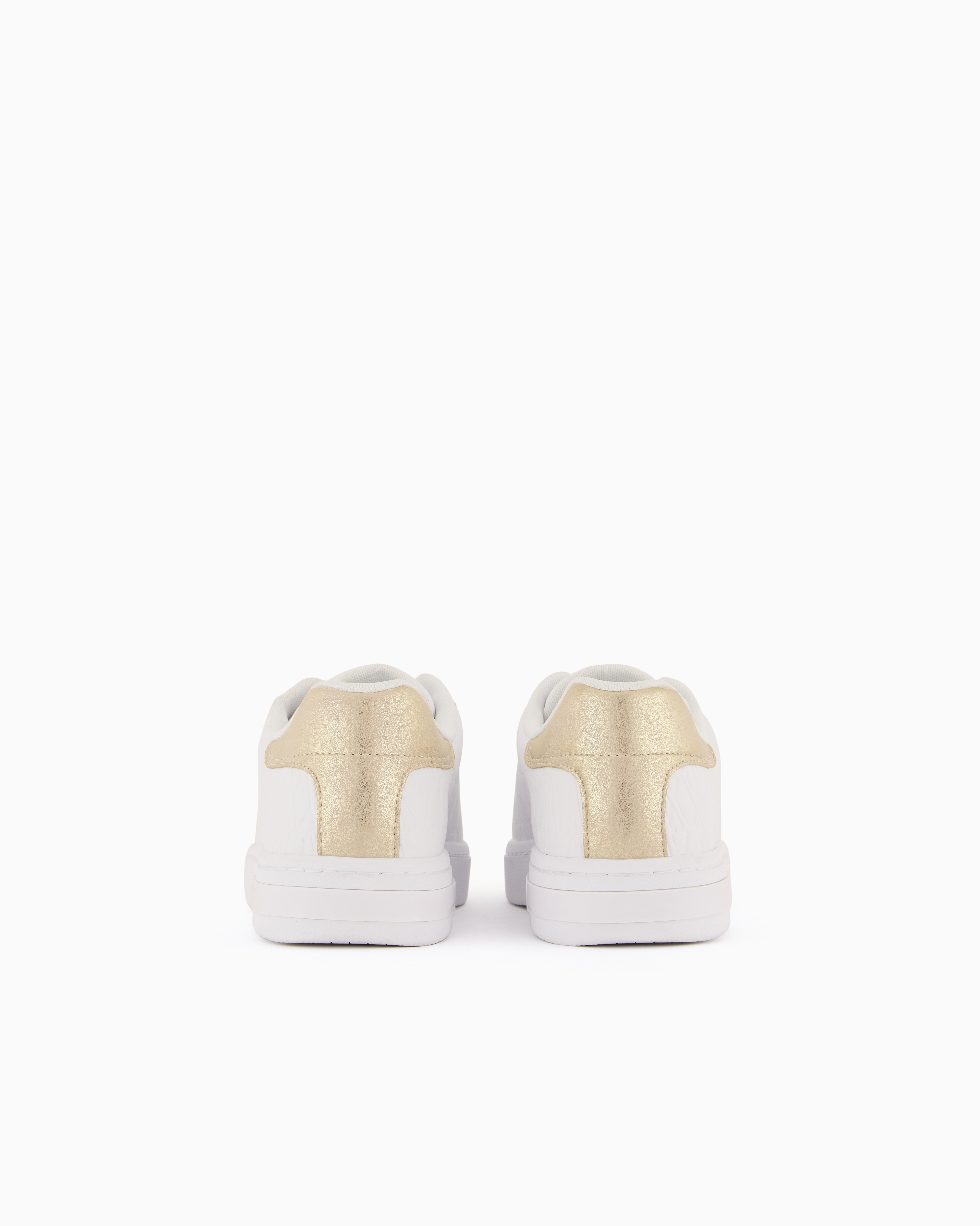 Armani Exchange Official Store Sneakers In Gold