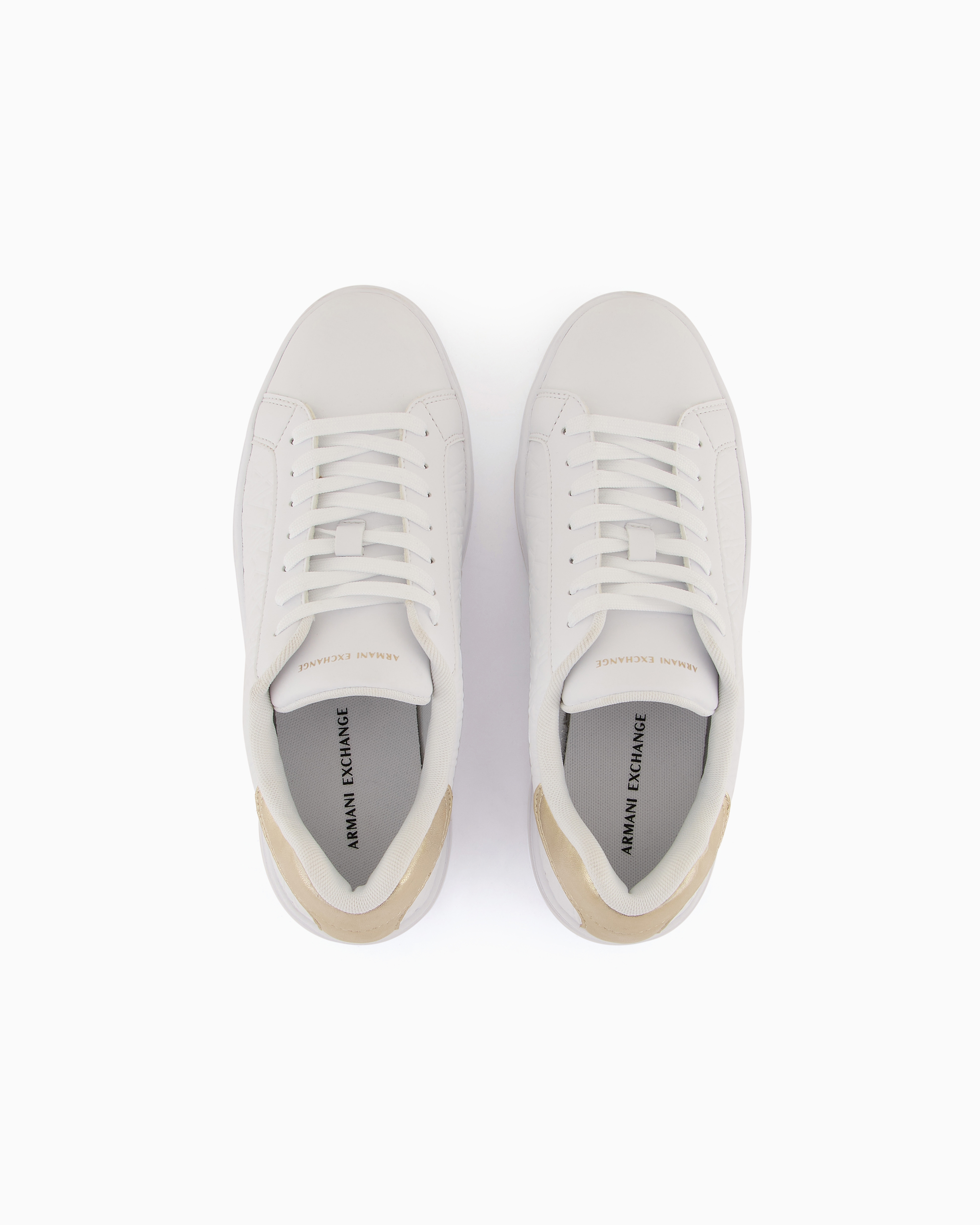 Armani Exchange Official Store Sneakers In Gold