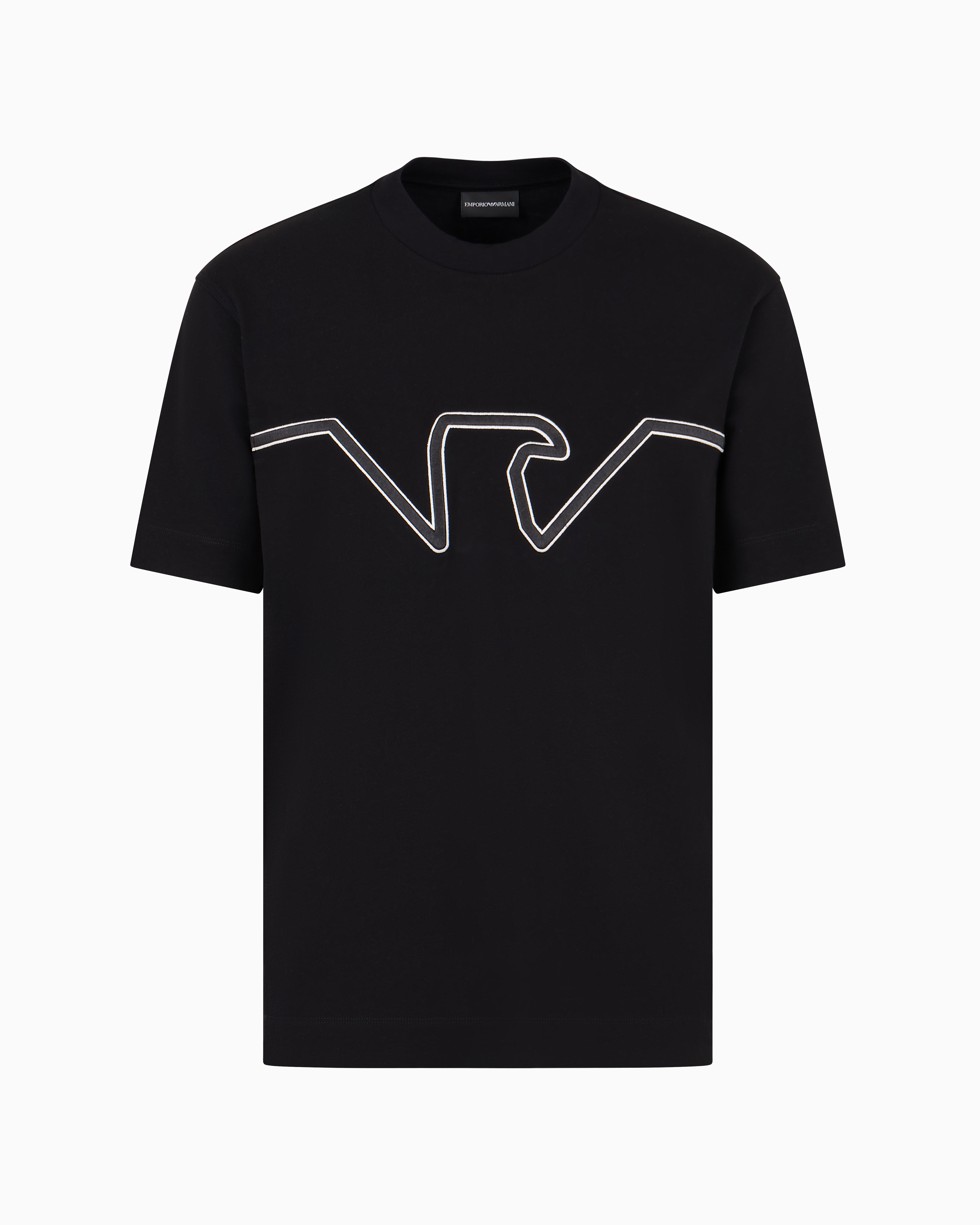 Emporio Armani Official Store Relaxed Fit T-shirts In Black