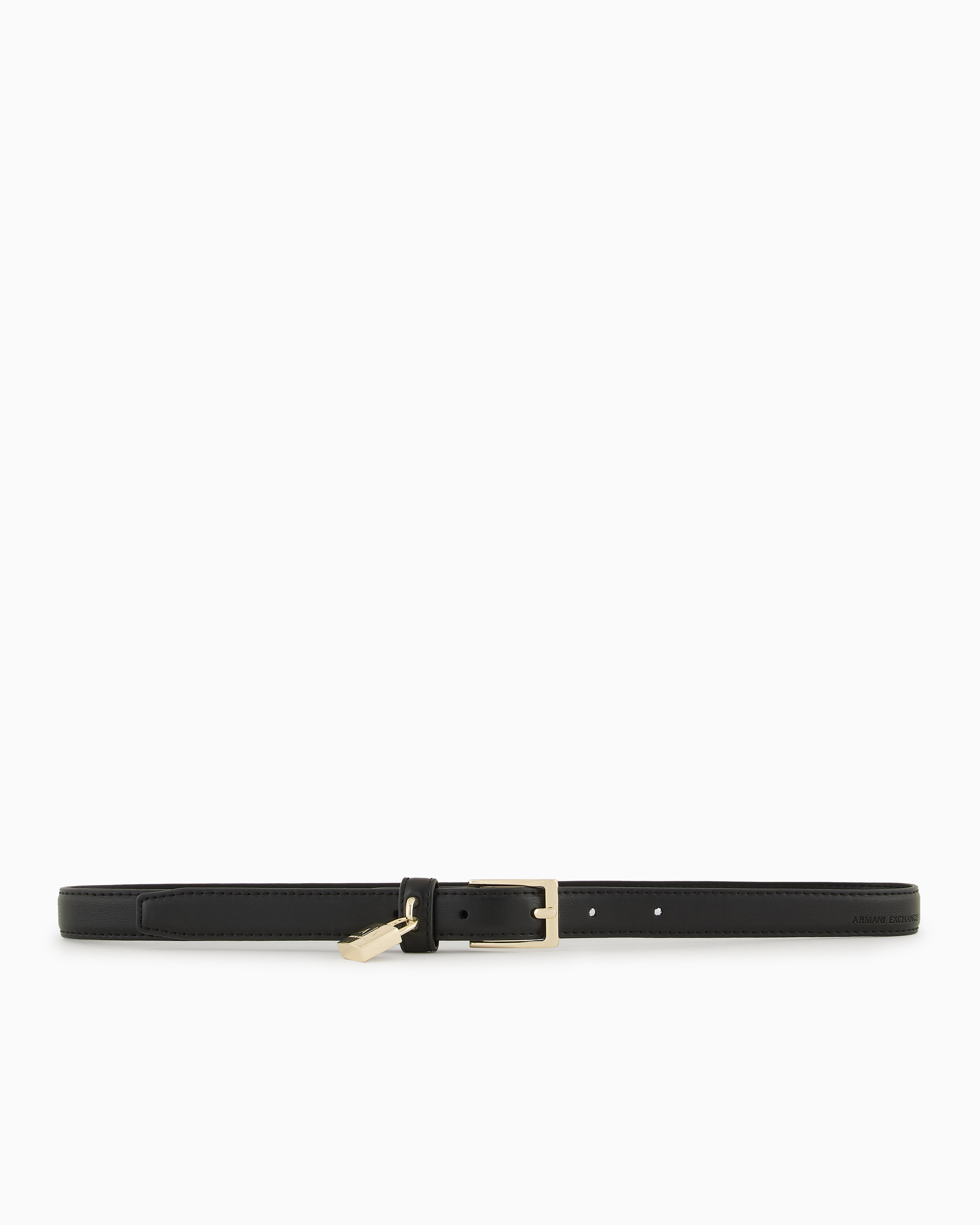 ARMANI EXCHANGE SLIM BELT WITH LOCK IN RECYCLED MATERIAL ASV 