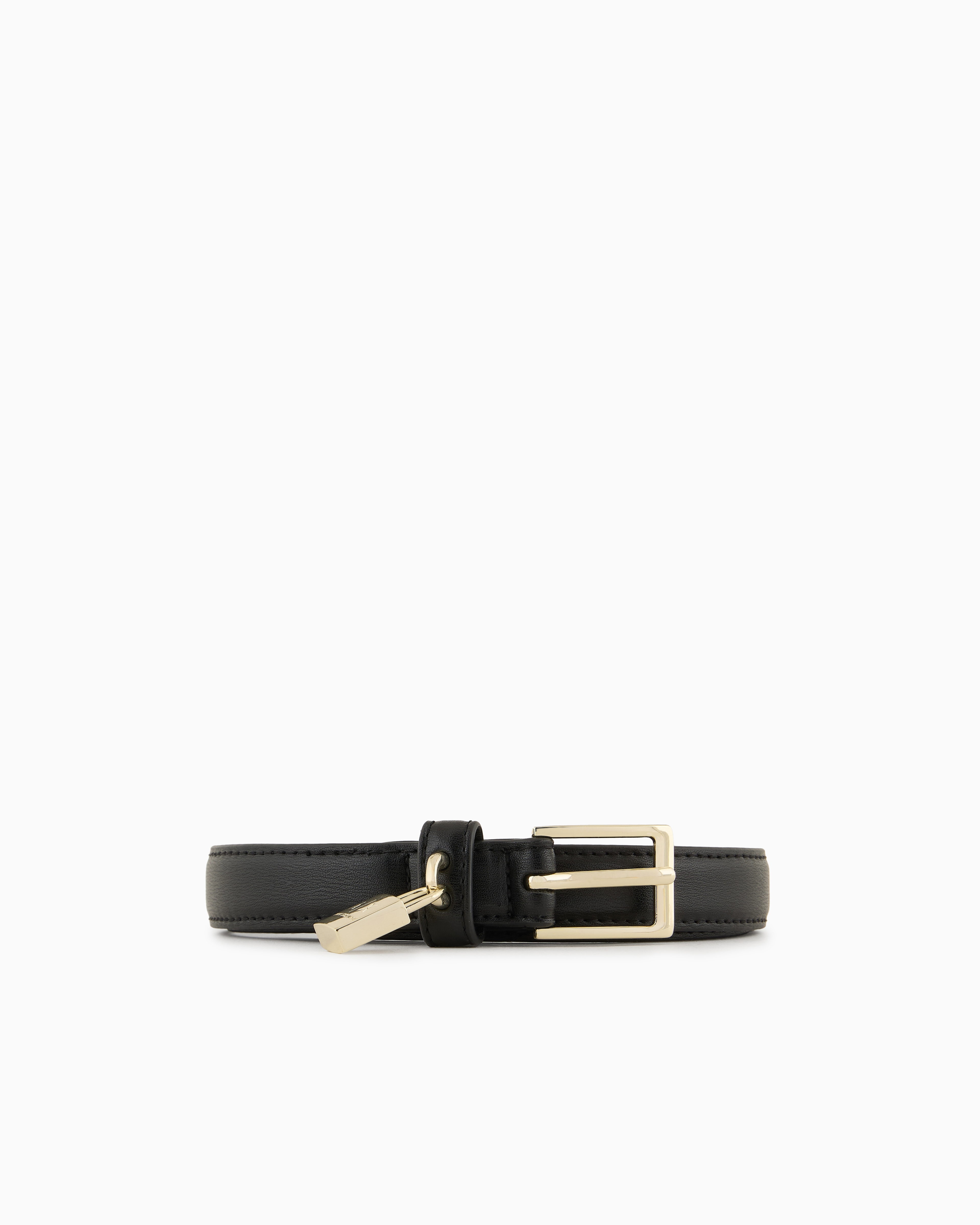 ARMANI EXCHANGE SLIM BELT WITH LOCK IN RECYCLED MATERIAL ASV 