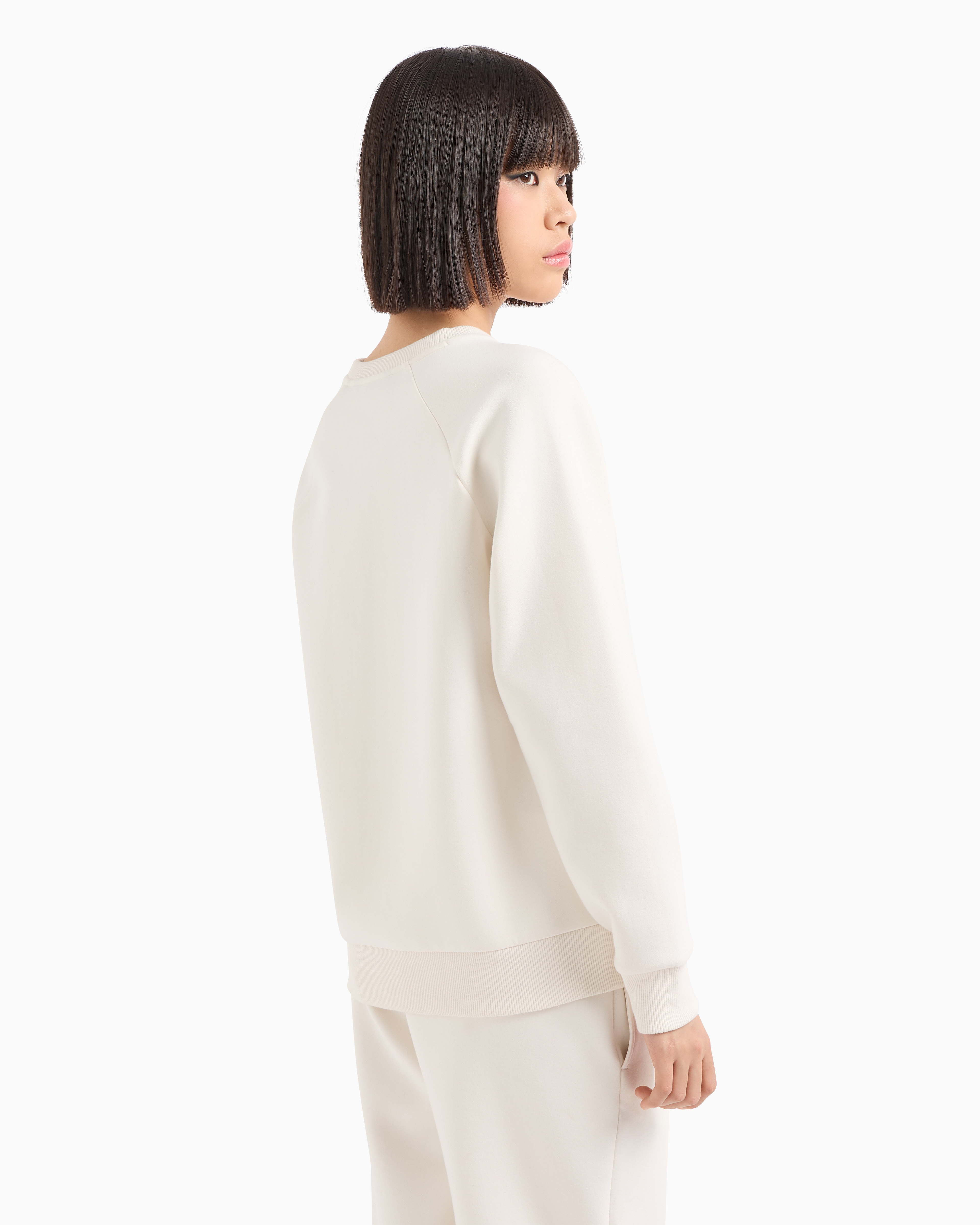 ゆーみんꕤ　0211 Crewneck sweatshirt with studded logo | Armani Exchange