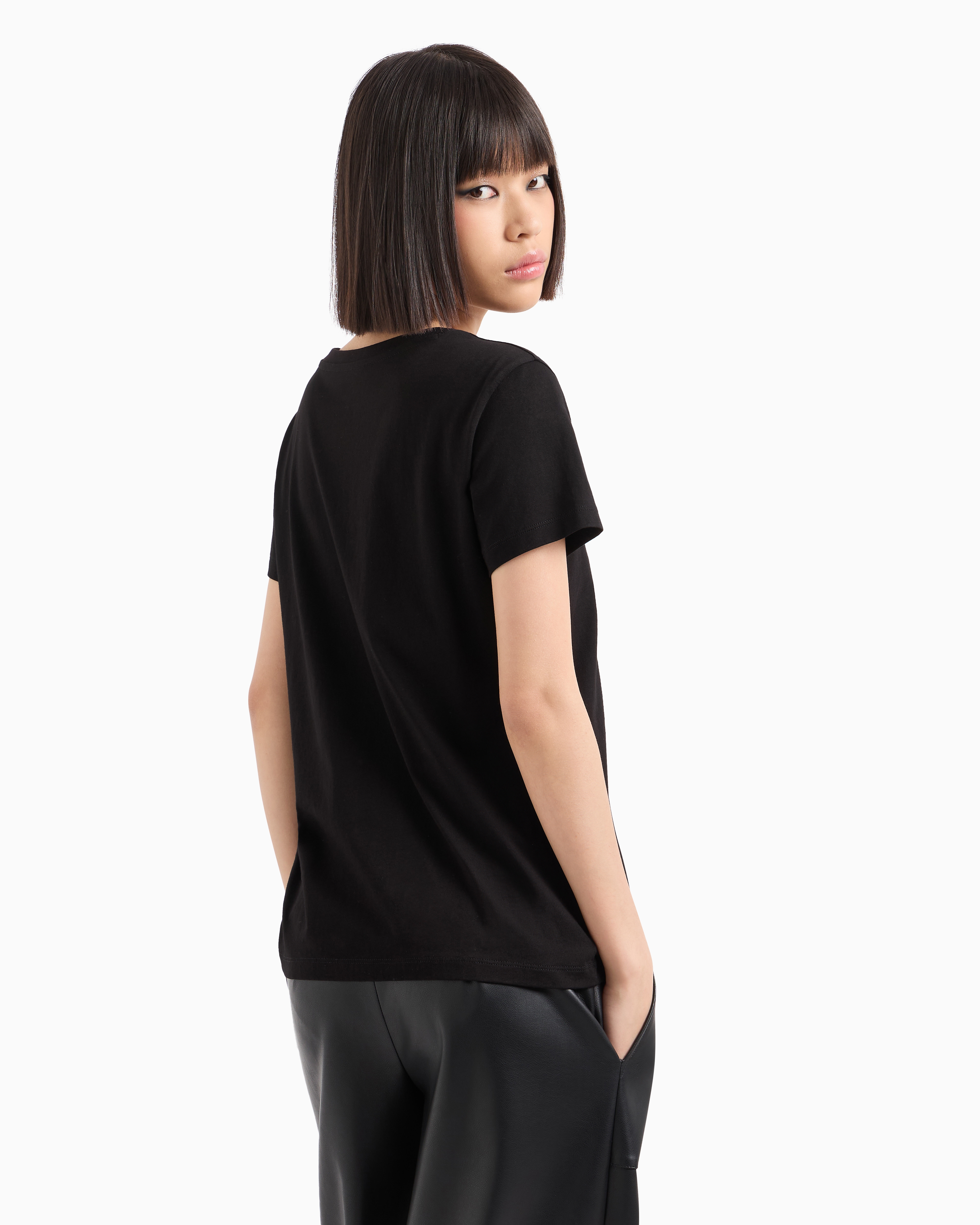Tシャツ・カットソー ETRO Woman T-Shirt Black WRJB0007AC036 N0000 Etro Pegasus motif t-shirt - Black - Women | WRJB0007AC036N0000