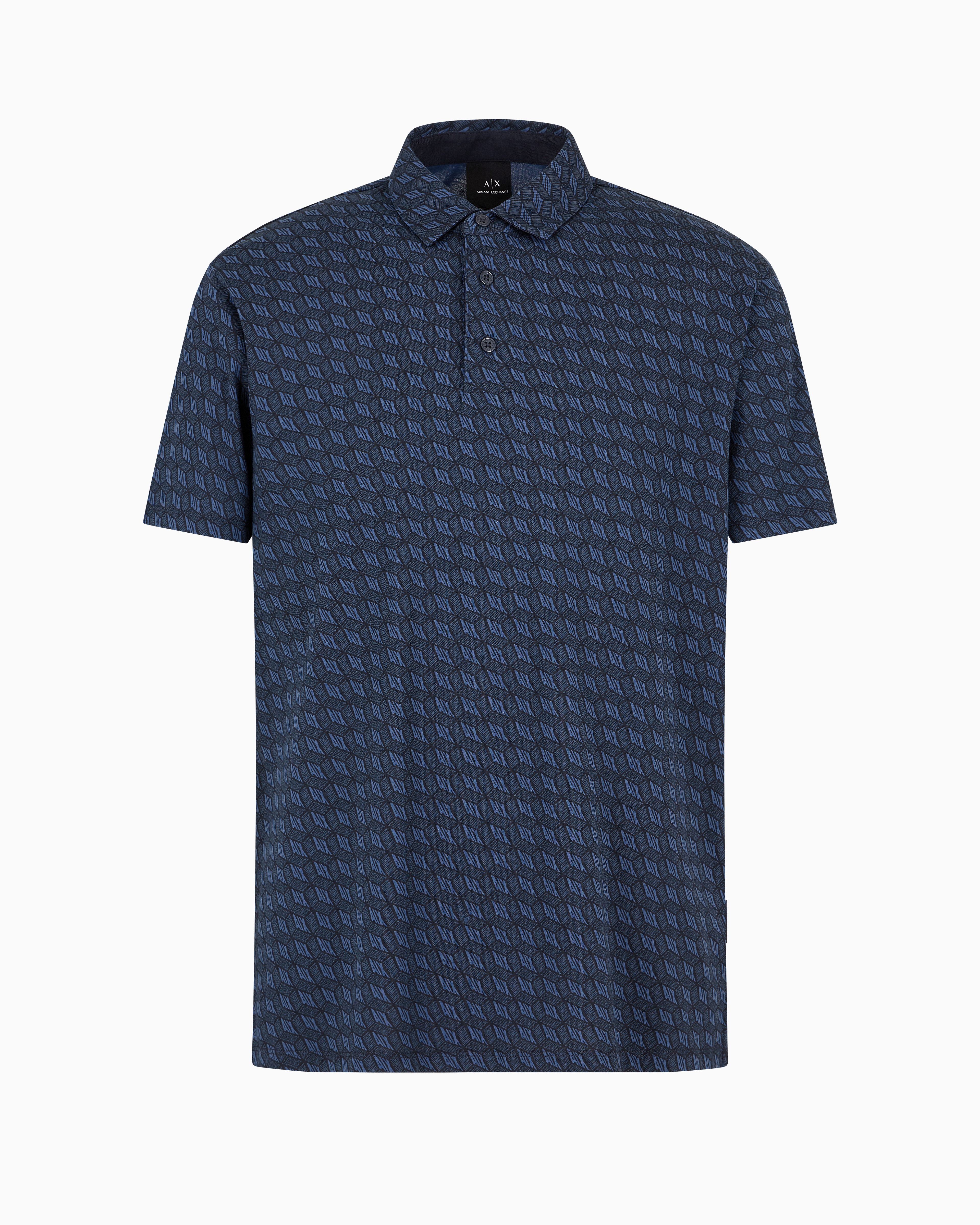 Armani Exchange Official Store Polo Shirts In Blue Logo