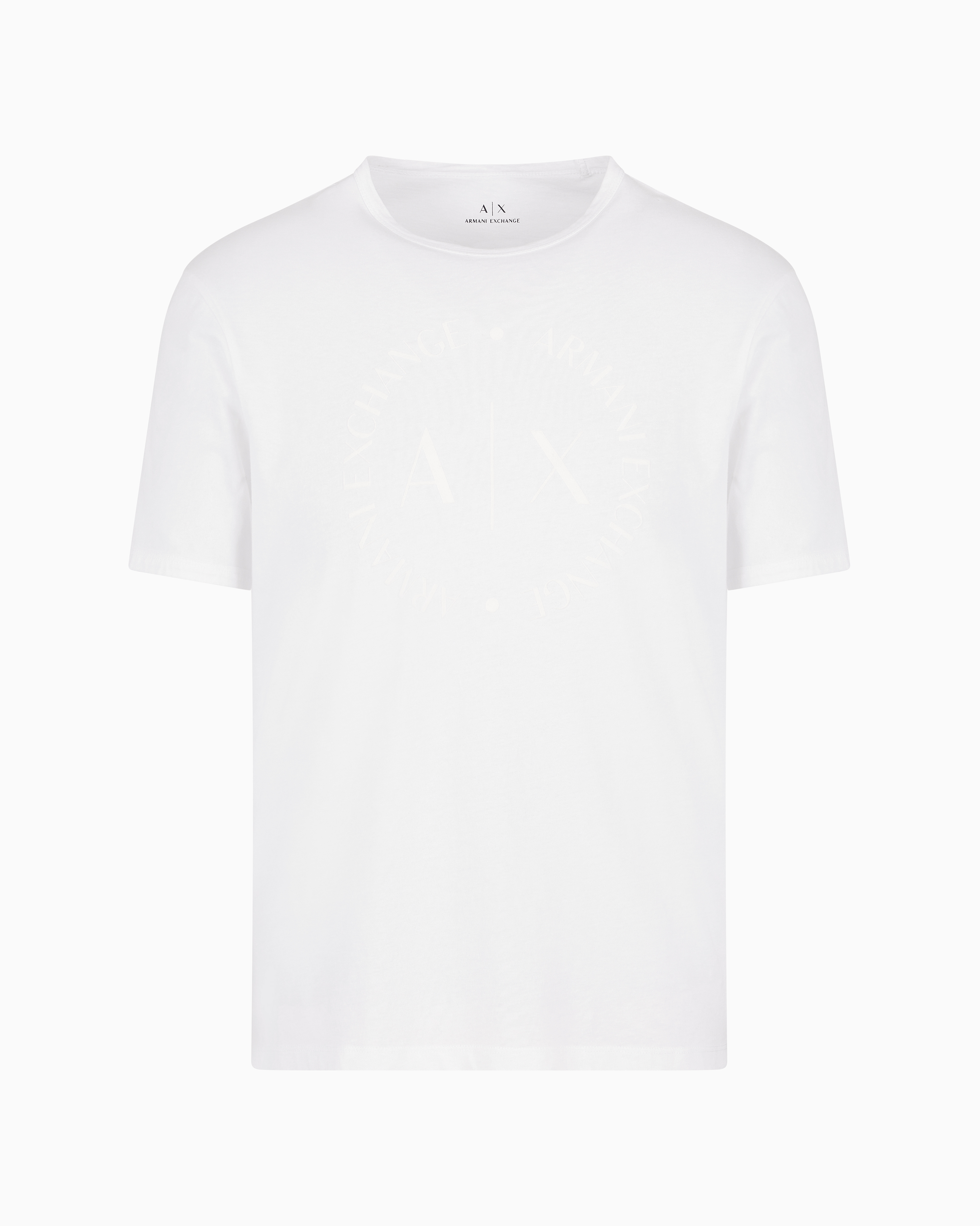 Shop Armani Exchange Regular Fit Jersey T-shirt In White