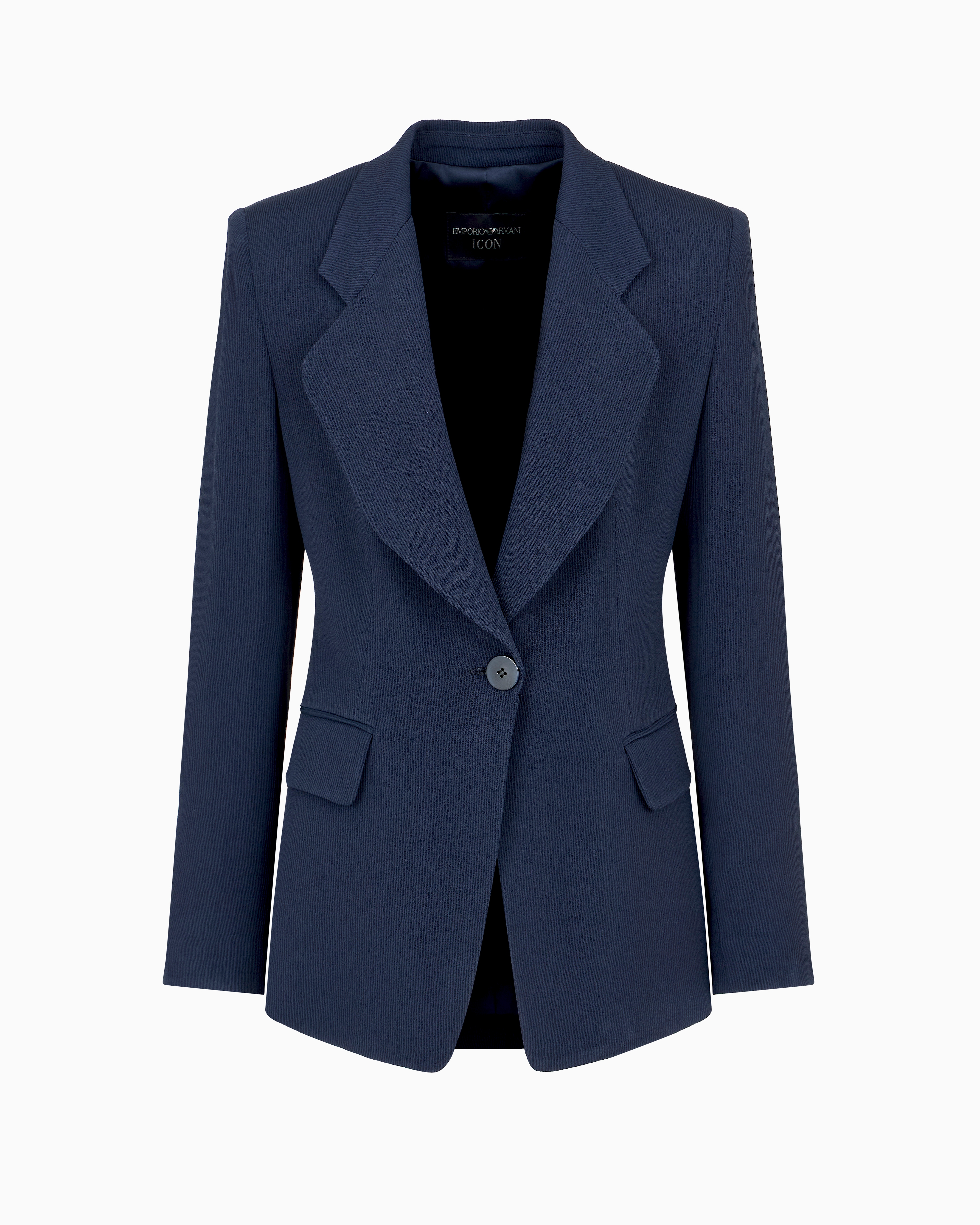 Emporio Armani Official Store Casual Jackets In Navy Blue