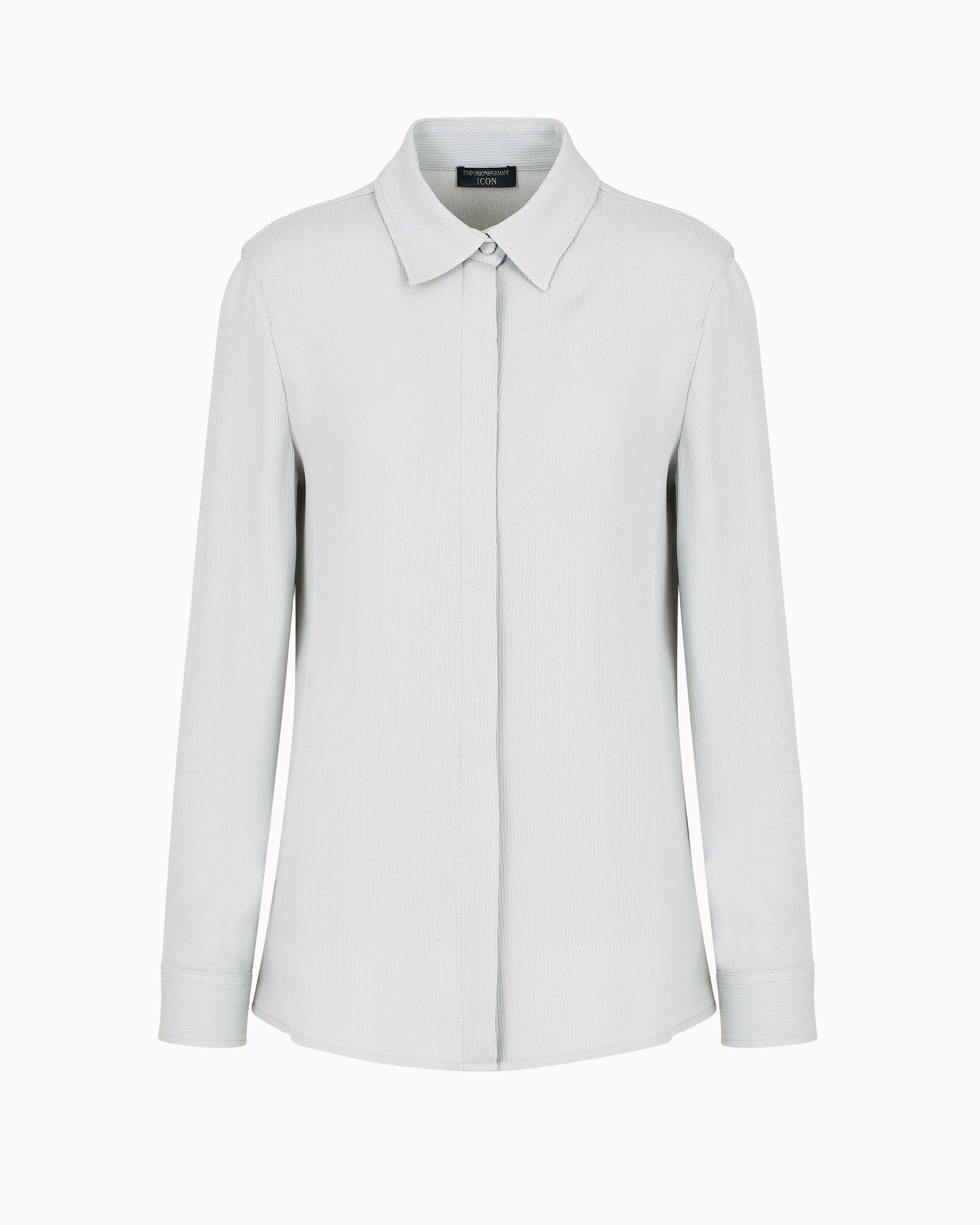 Emporio Armani Official Store Formal Shirts In Gray