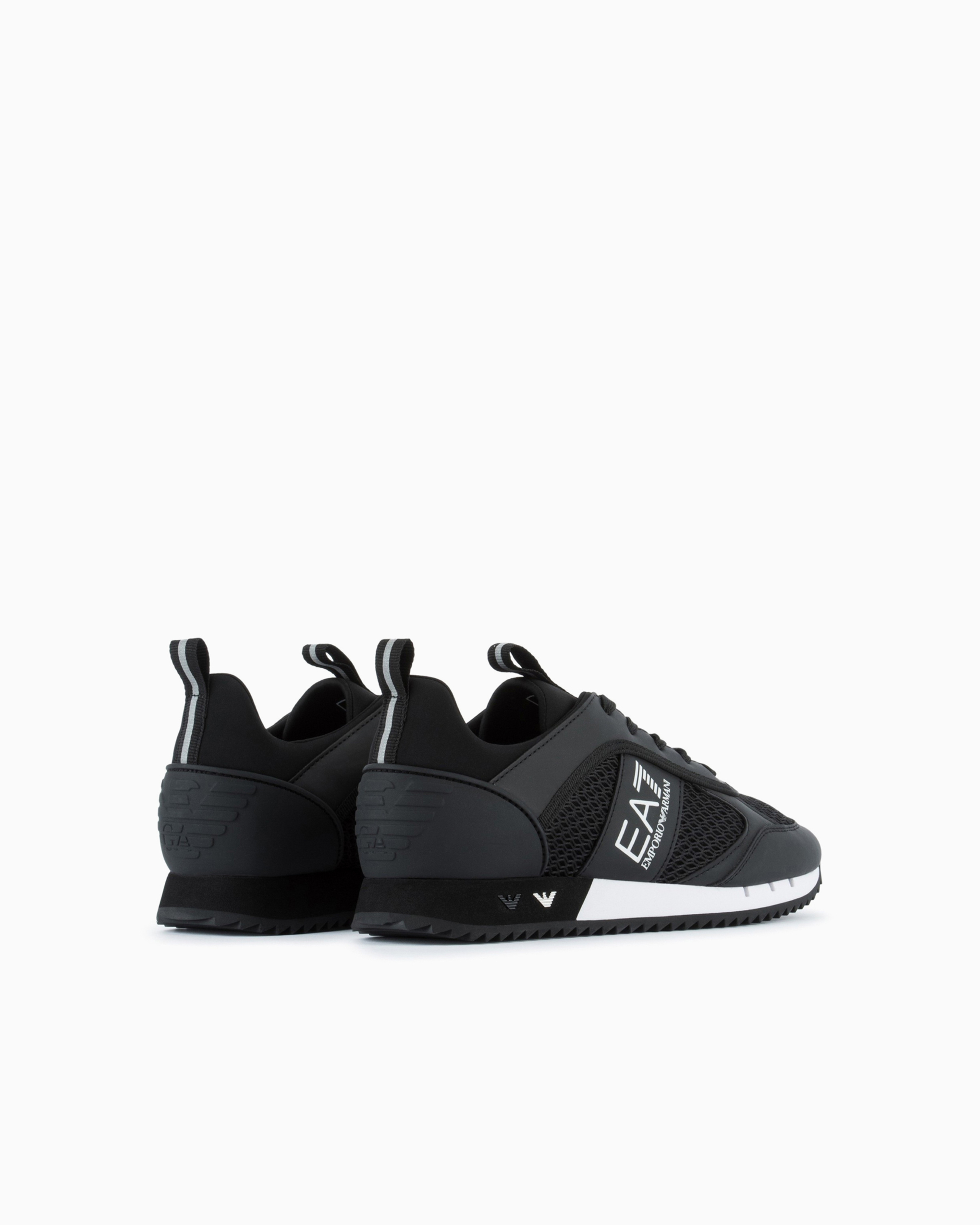 Shop Ea7 Black & White Sneakers