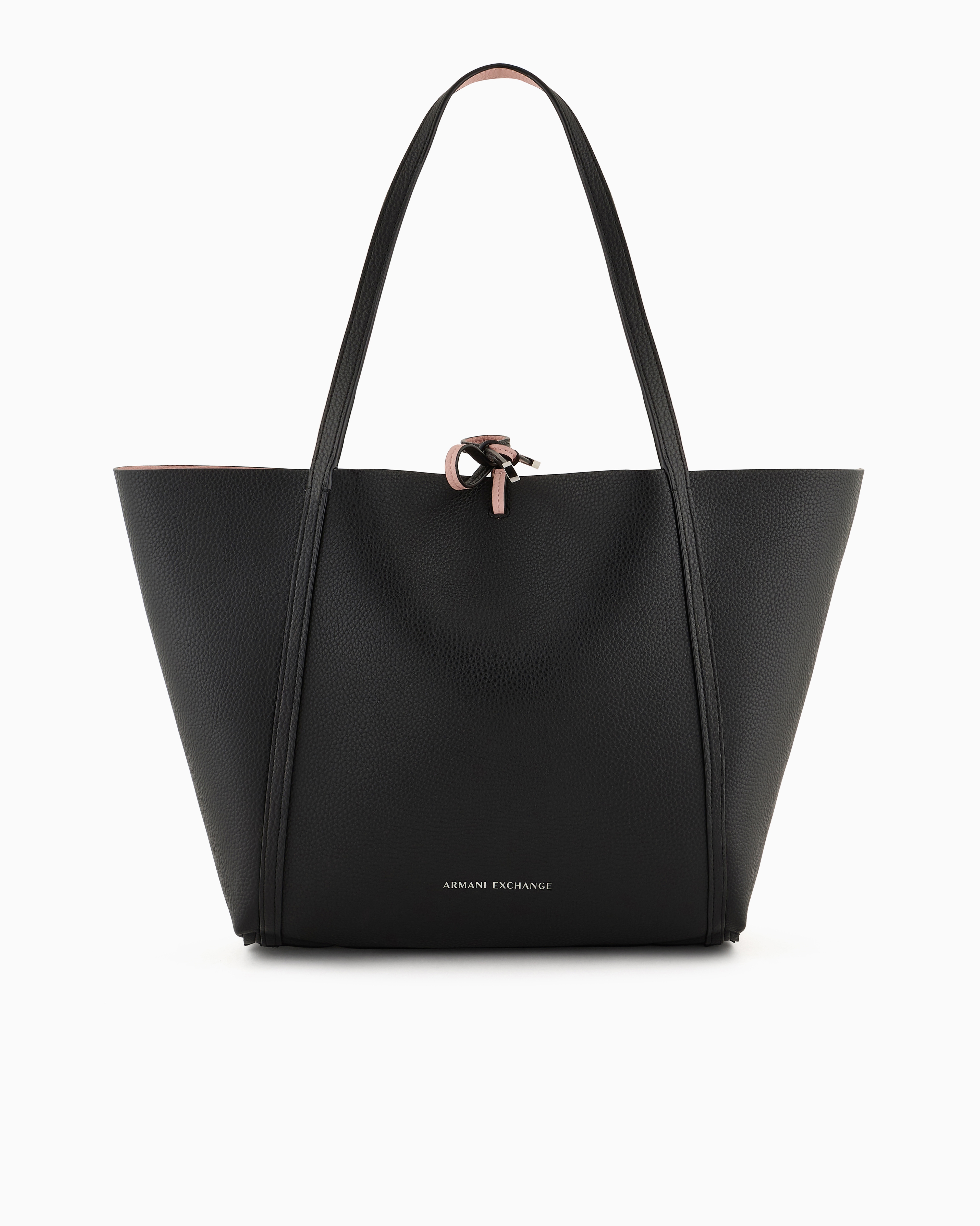 シグネチャーロゴ ポーチ付きリバーシブルトートバック | Armani