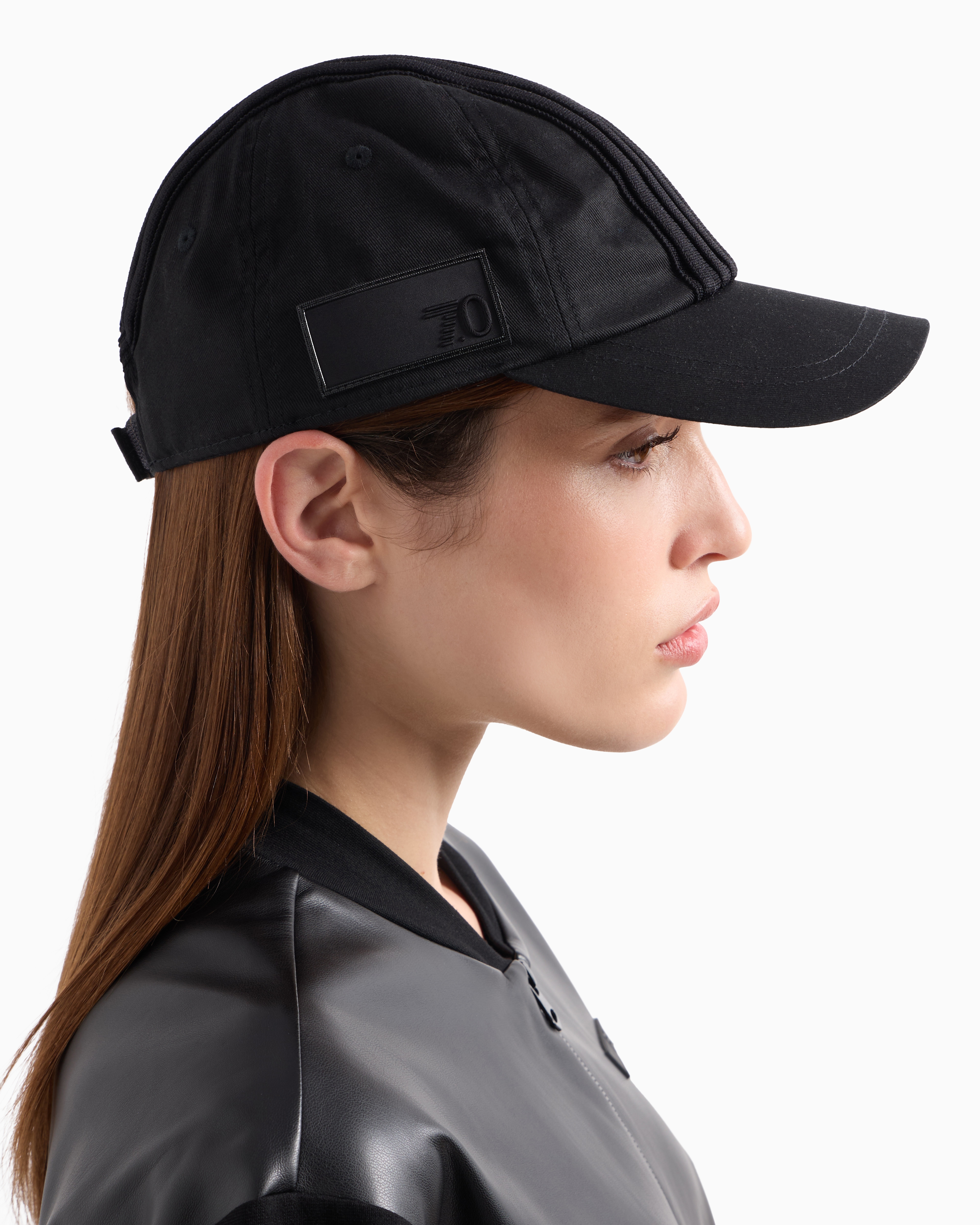 Shop Ea7 7.0 Cotton Baseball Cap In Black