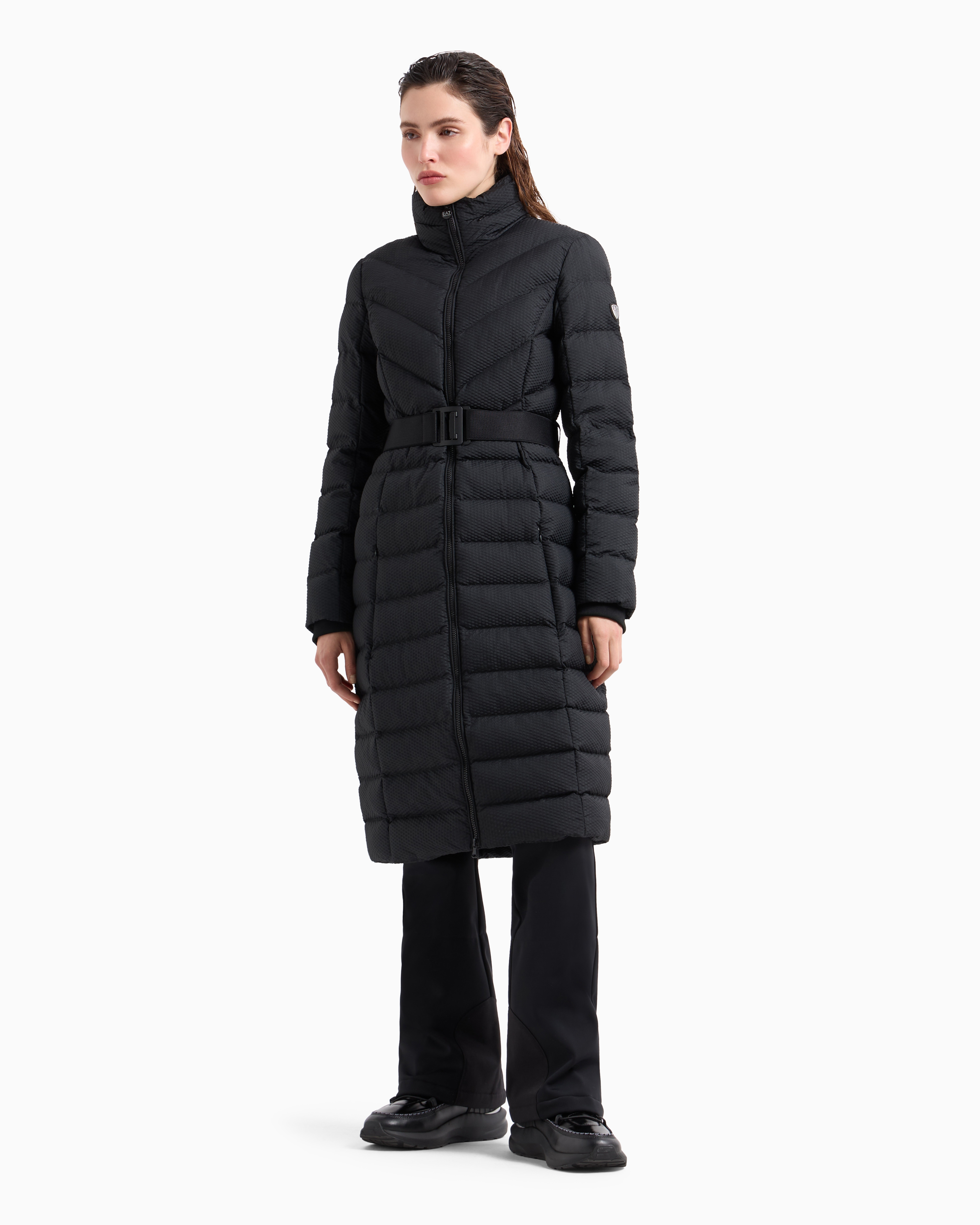 Shop Ea7 Down Jackets In Black