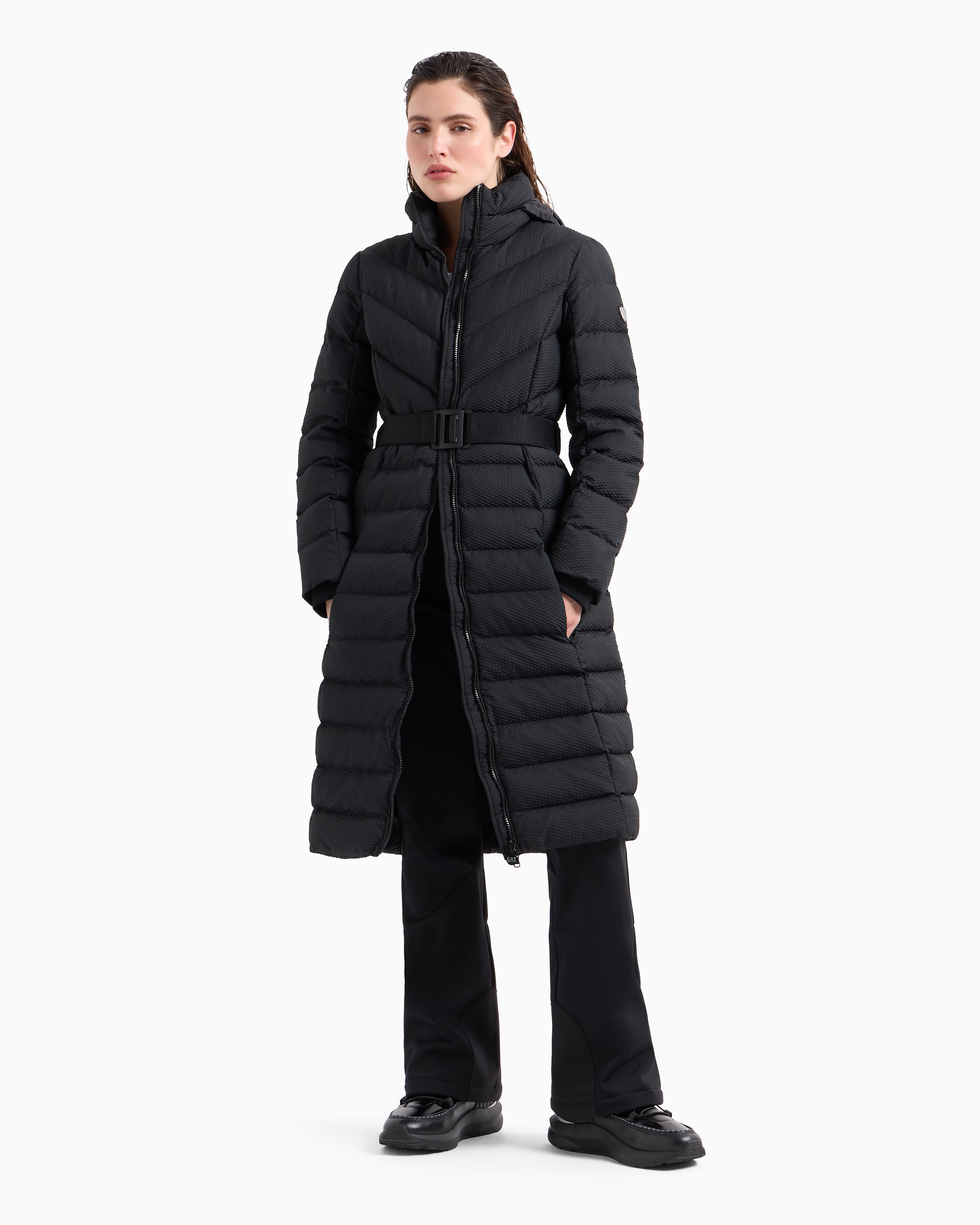 Shop Ea7 Down Jackets In Black