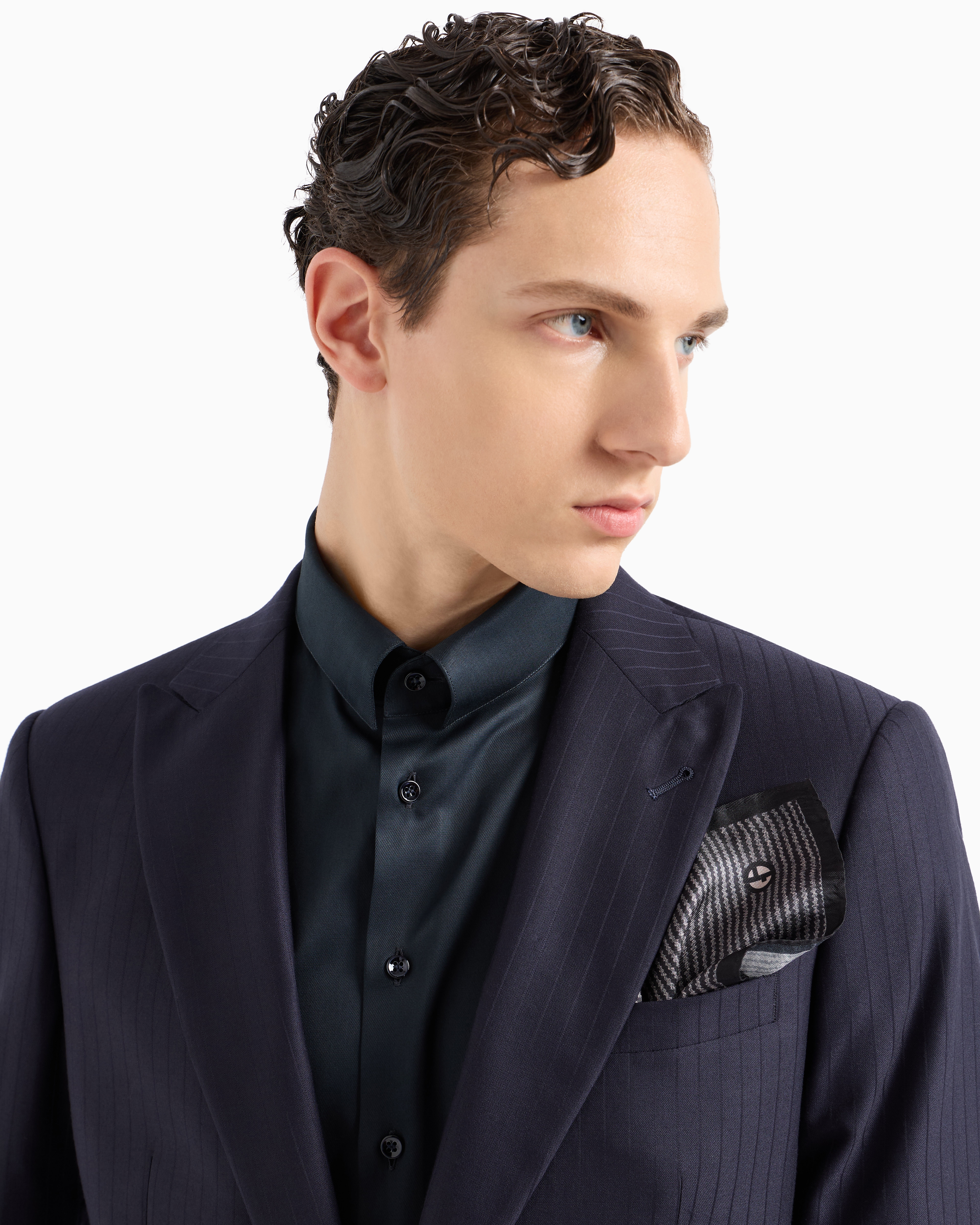 ASV ポケットチーフ シルク プリント | Giorgio Armani