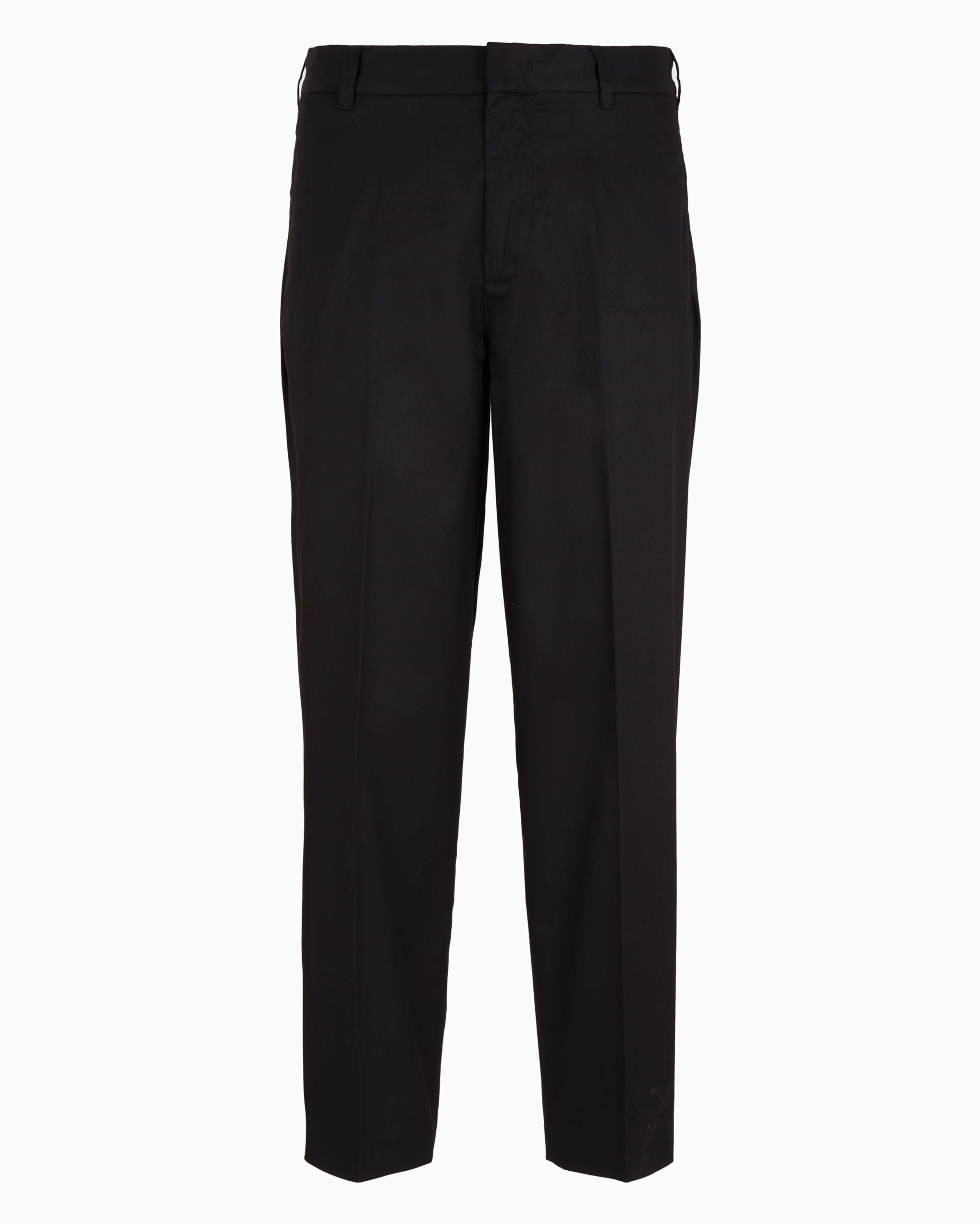 Emporio Armani Official Store Chinos In Comfort Cotton Twill In Black