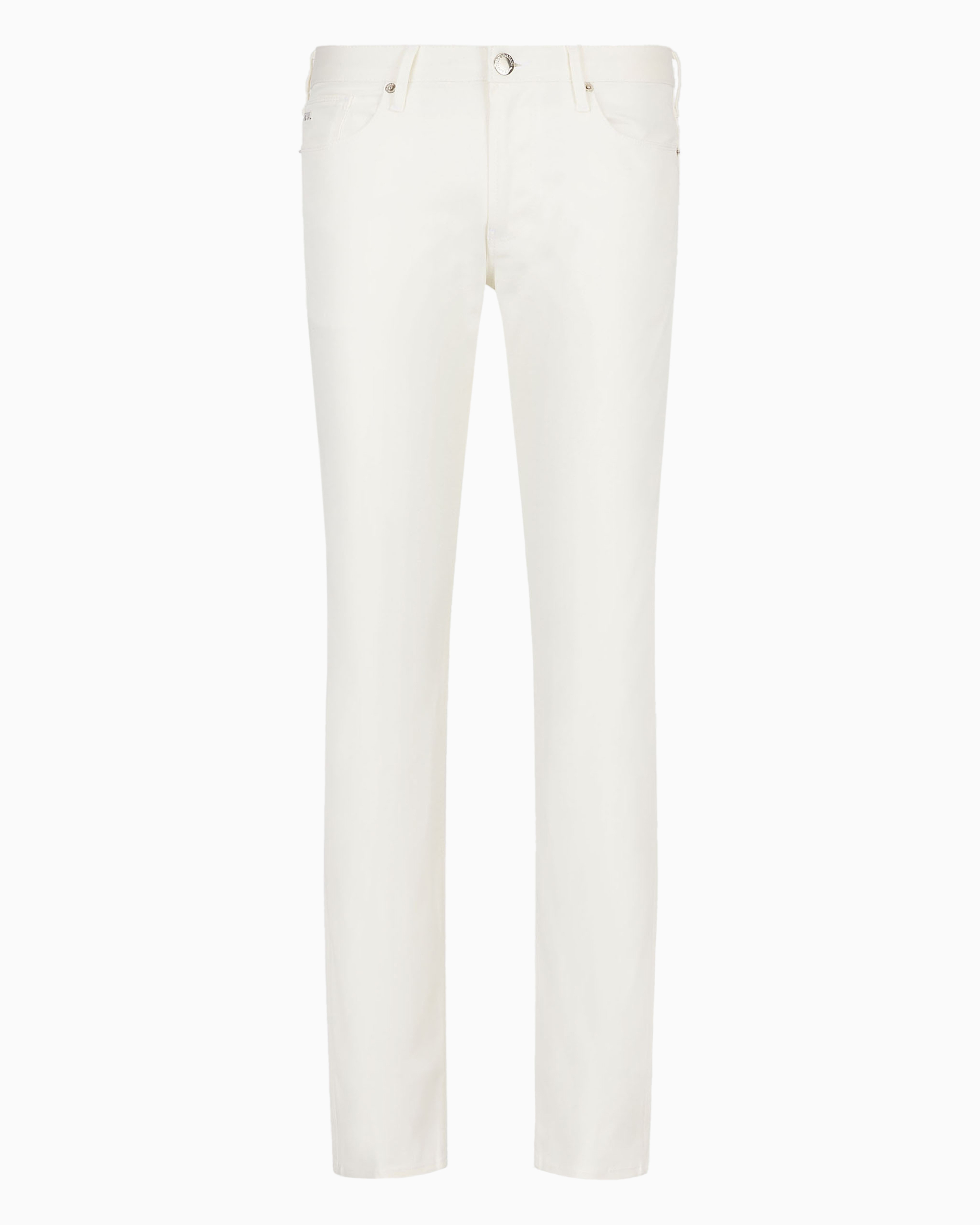 Emporio Armani J06 Slim-fit Stretch Twill Jeans In White