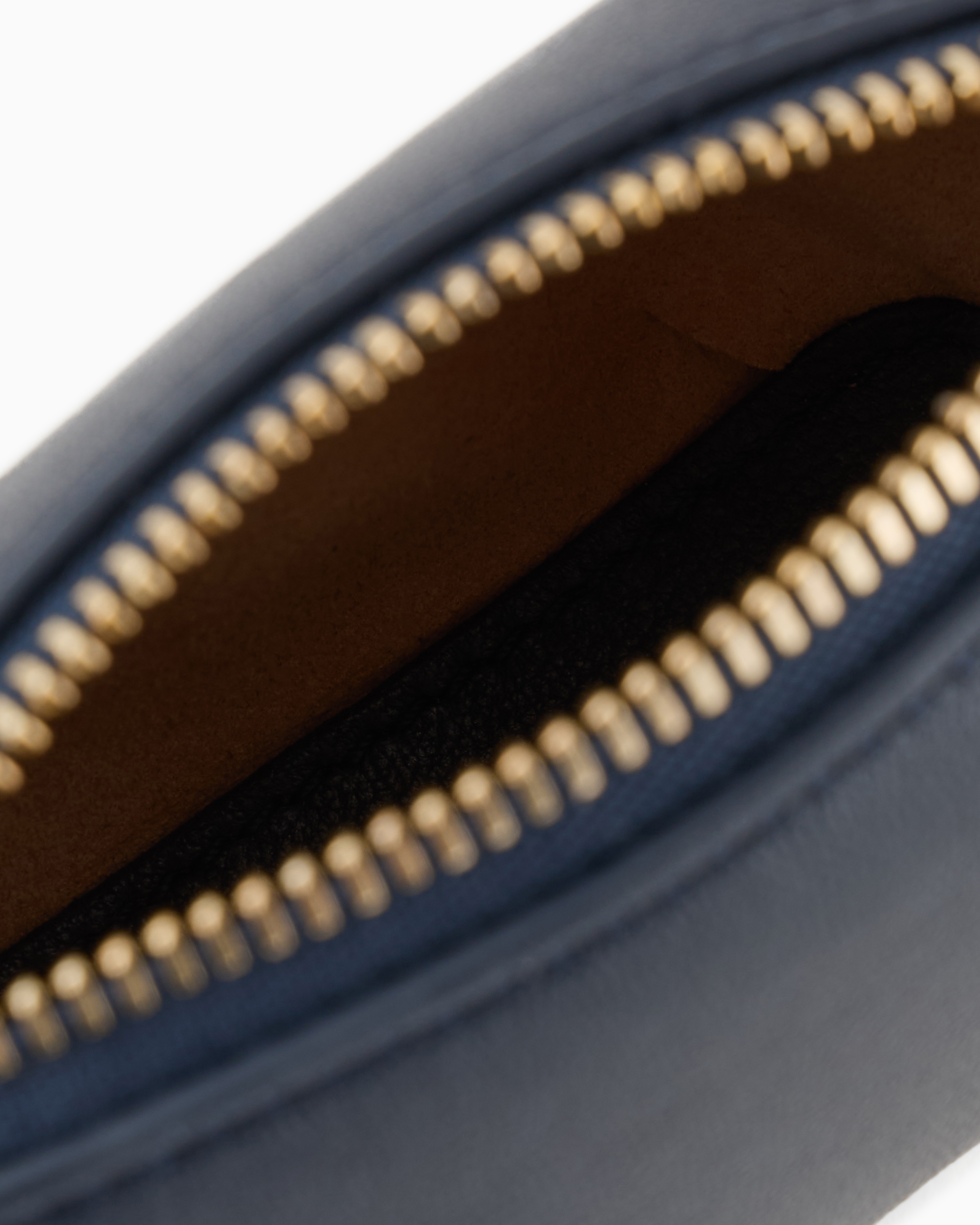Giorgio Armani Mini La Prima Soft Nappa-leather Handbag In Blue