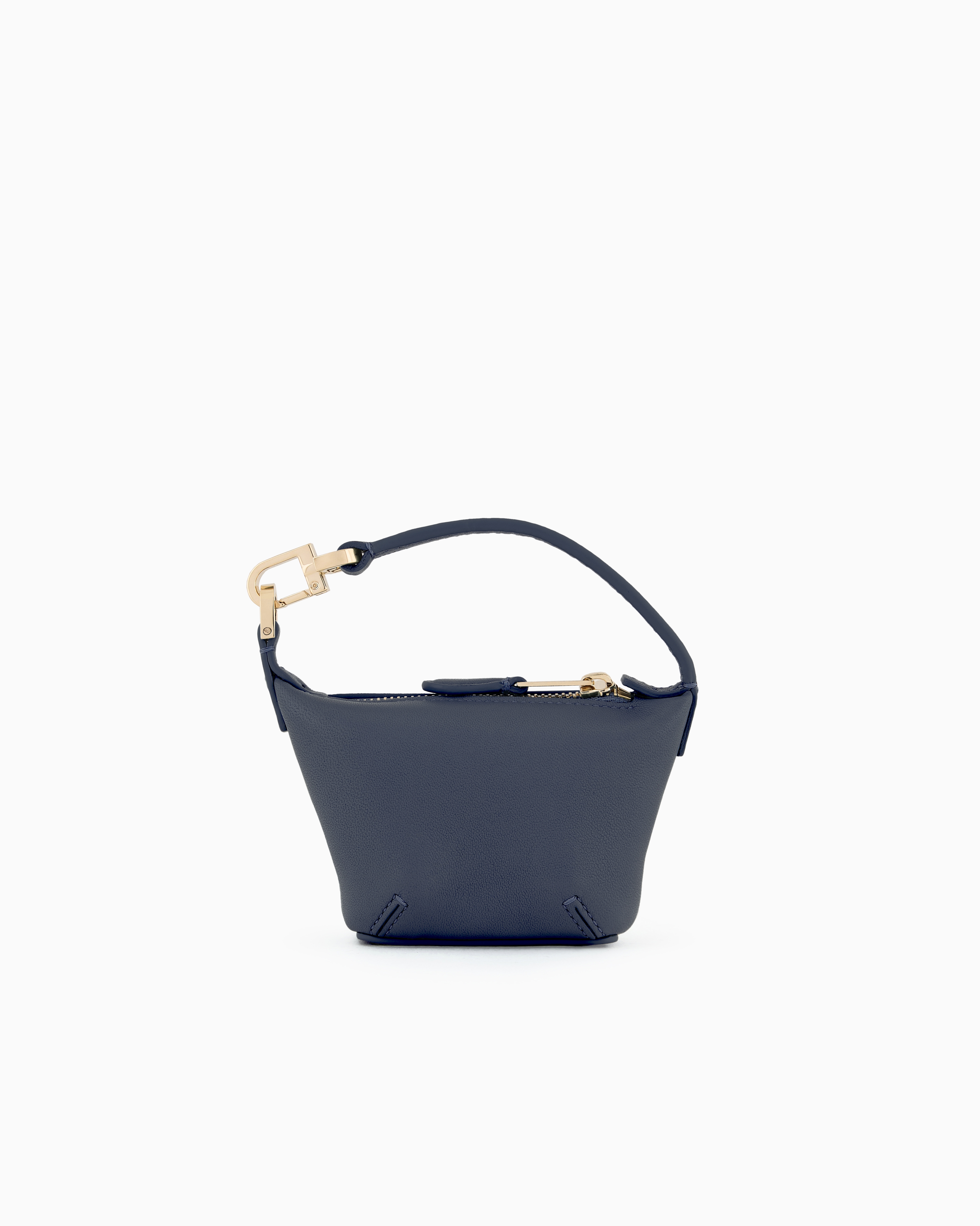 Giorgio Armani Mini La Prima Soft Nappa-leather Handbag In Blue
