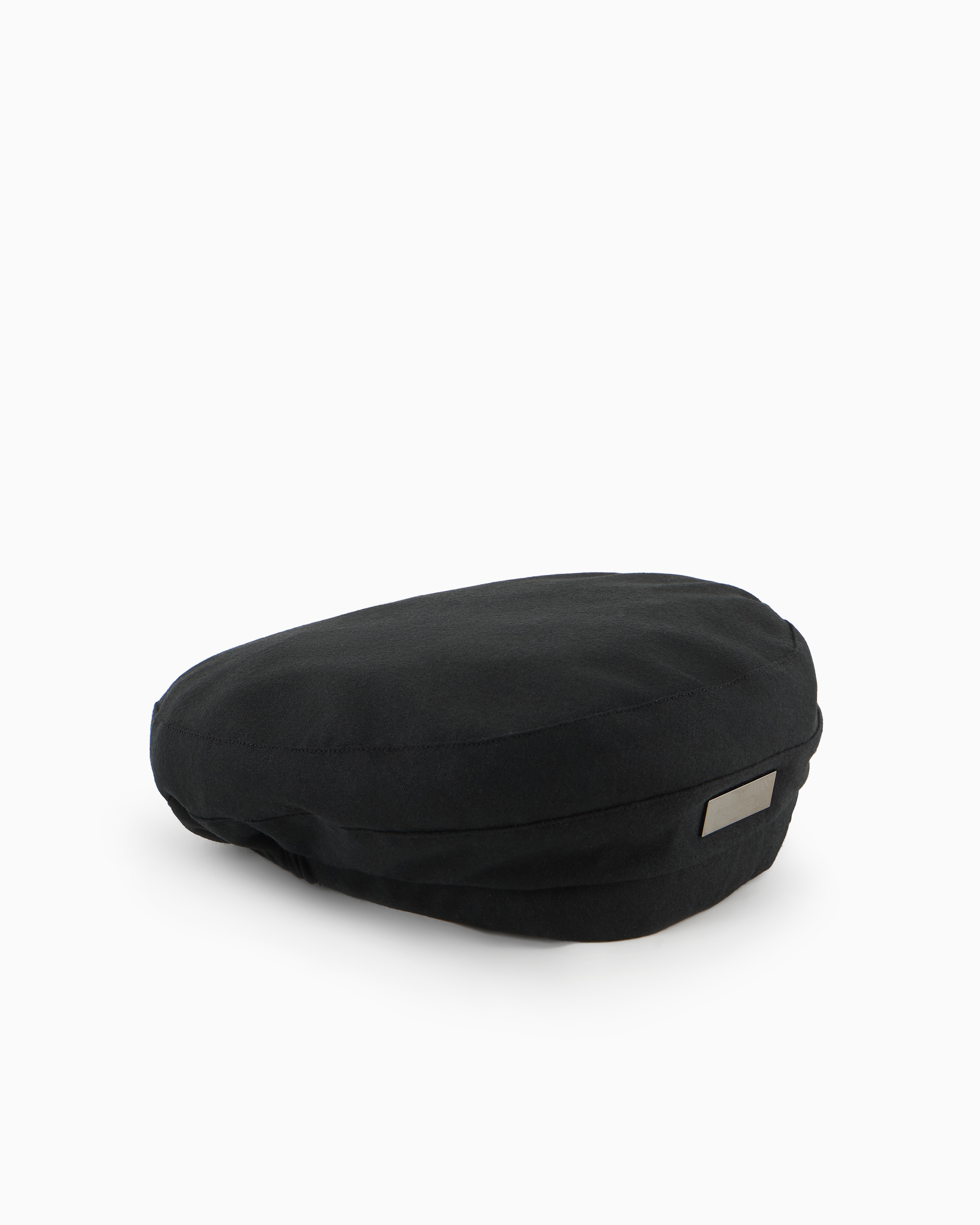 Giorgio Armani Official Store Mohair And Silk Beret In Black