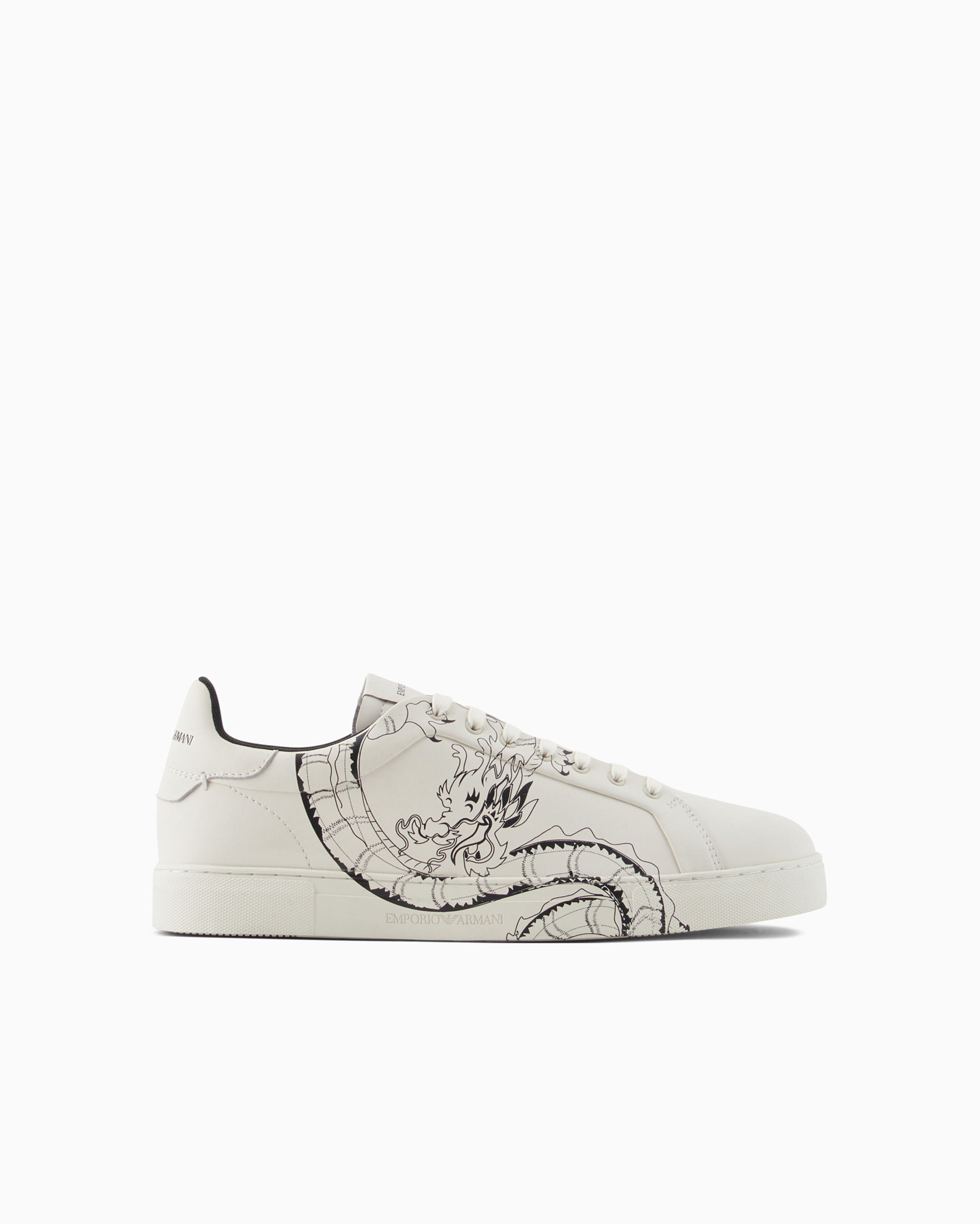 Emporio Armani Official Store Sneakers In Bianco E Nero