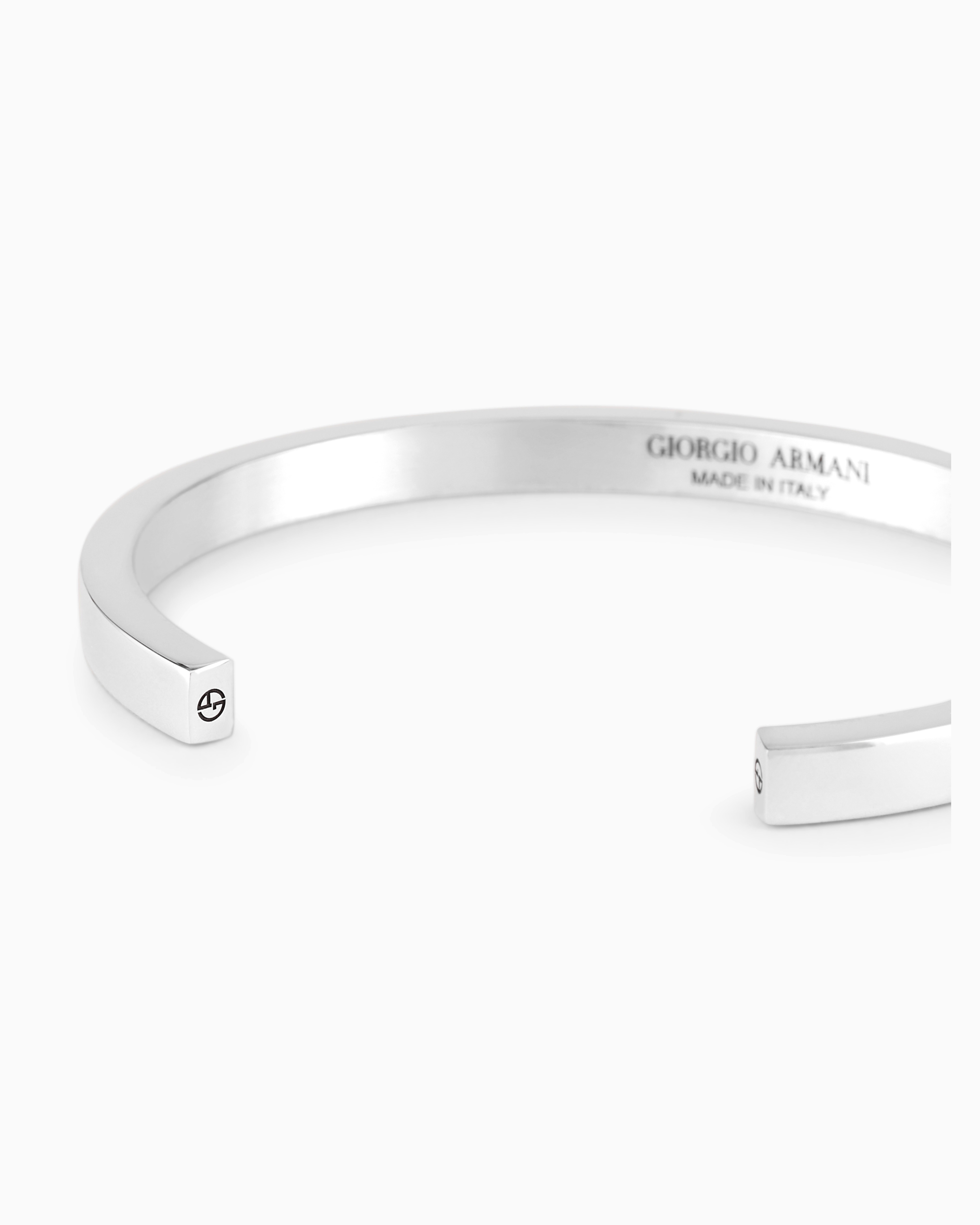Giorgio Armani Official Store 925 Sterling Silver Bangle In Silver