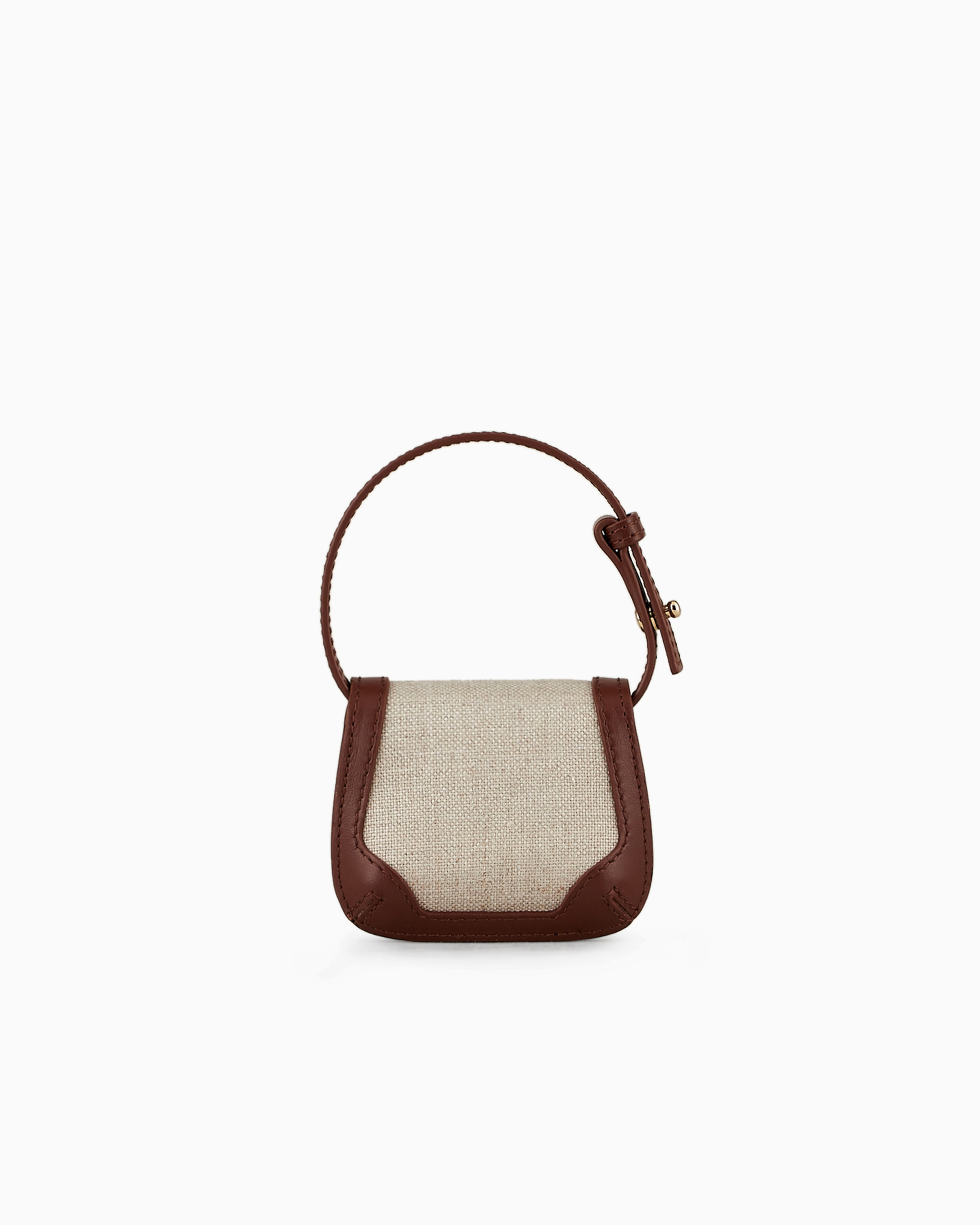 Shop Giorgio Armani Mini Charm La Prima In Brown