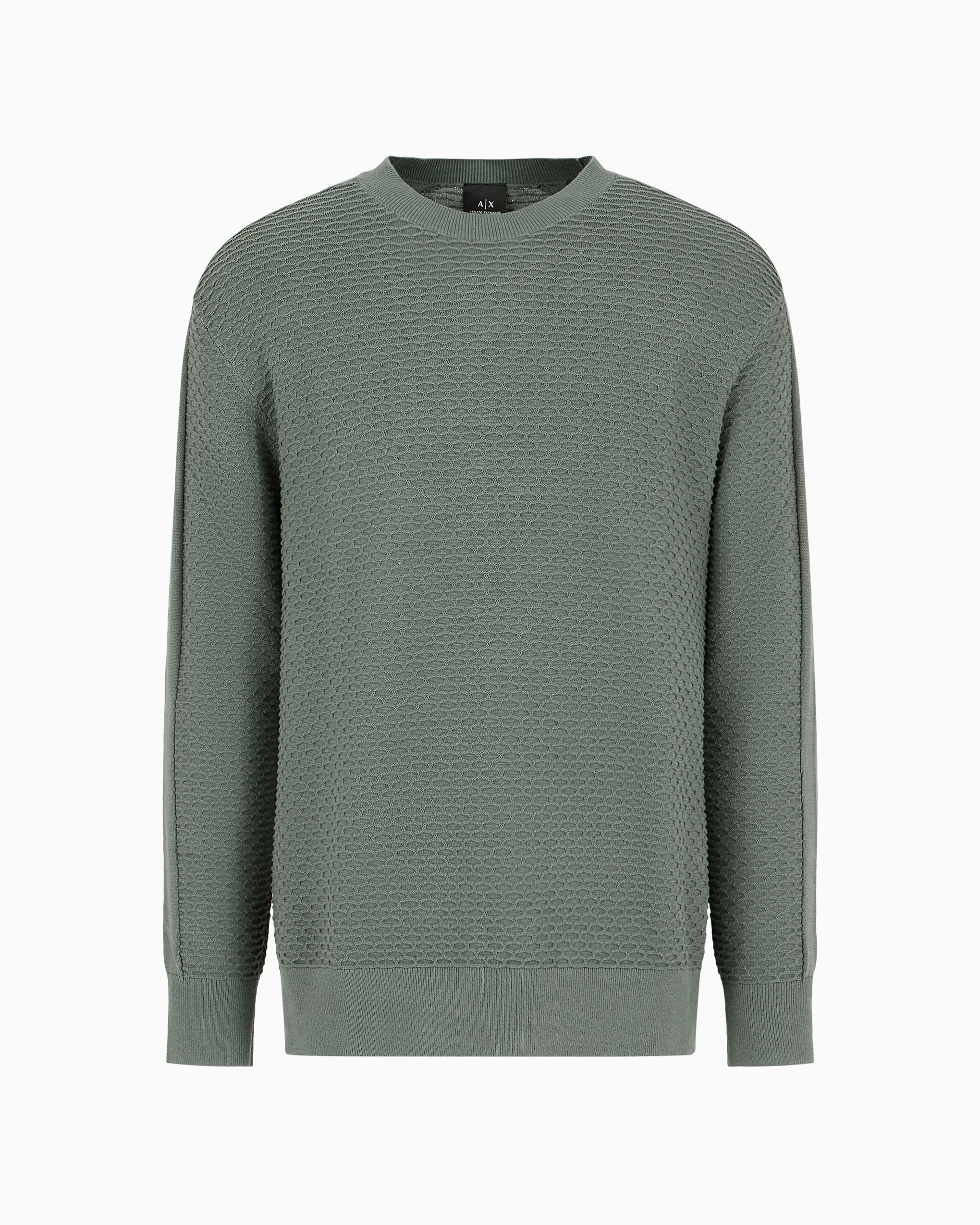 Boucle crew neck sweater