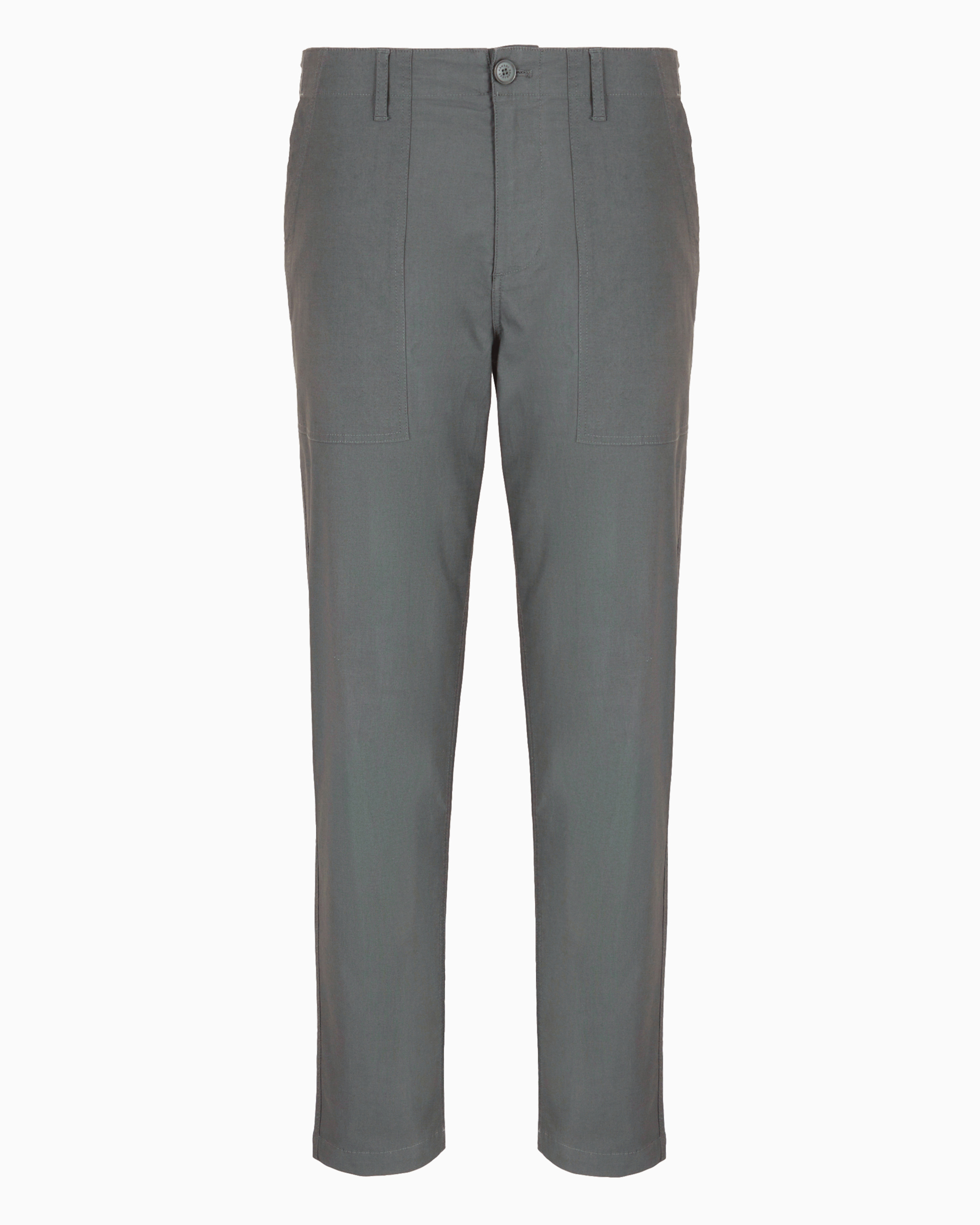 Regular fit gabardine trousers