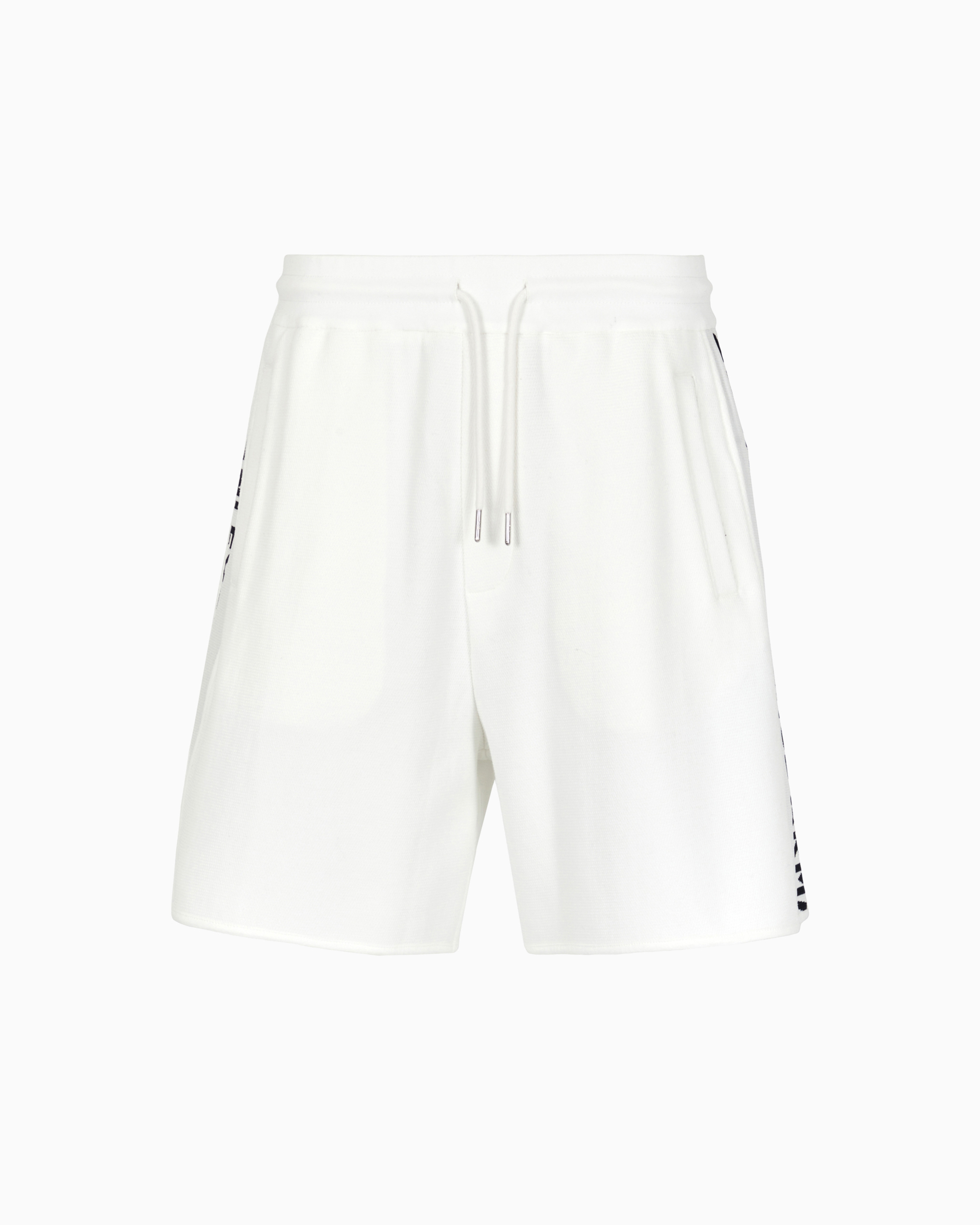Shorts jacquard fabric with logo tape