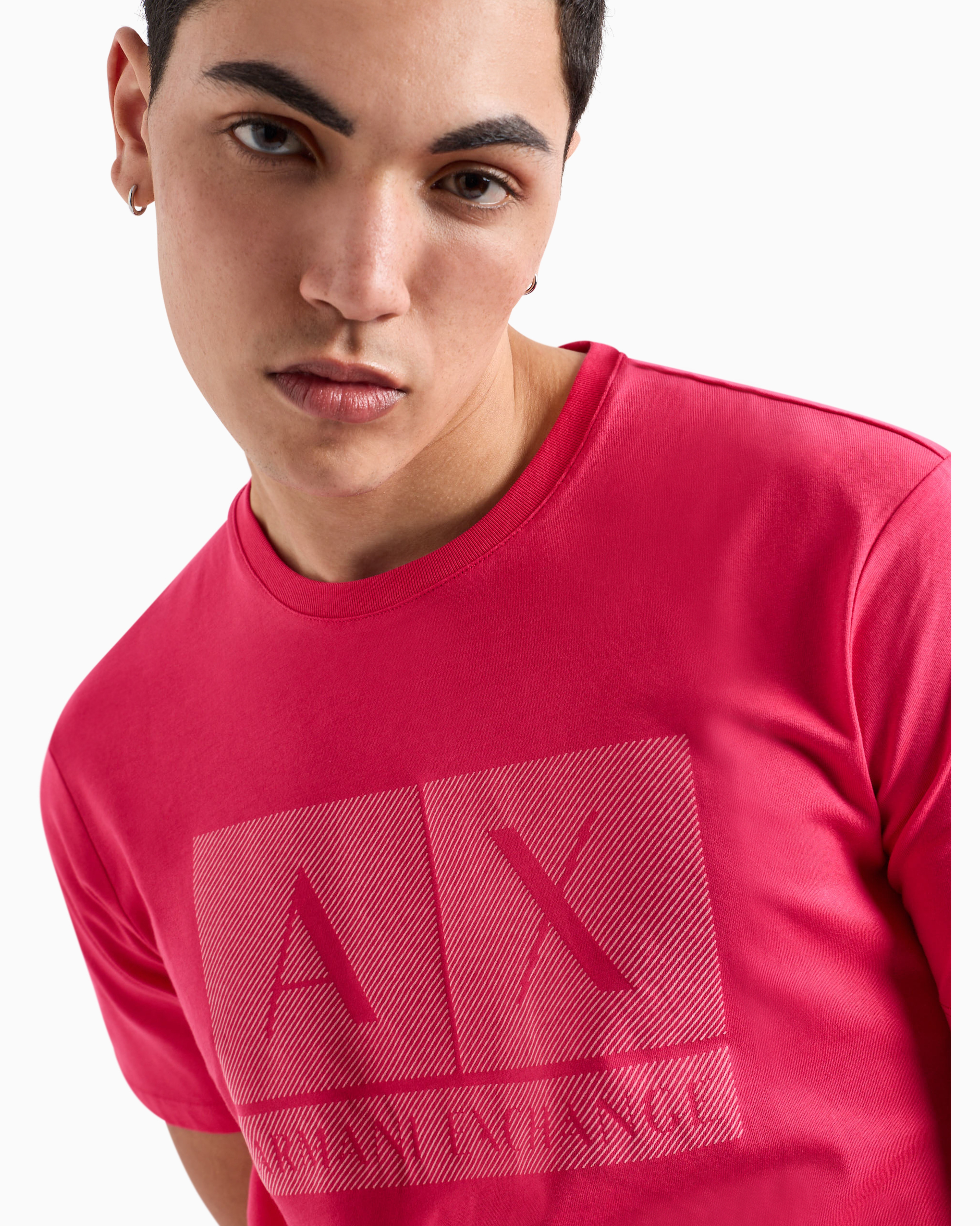 Regular fit T-shirt with logo | Armani Exchange