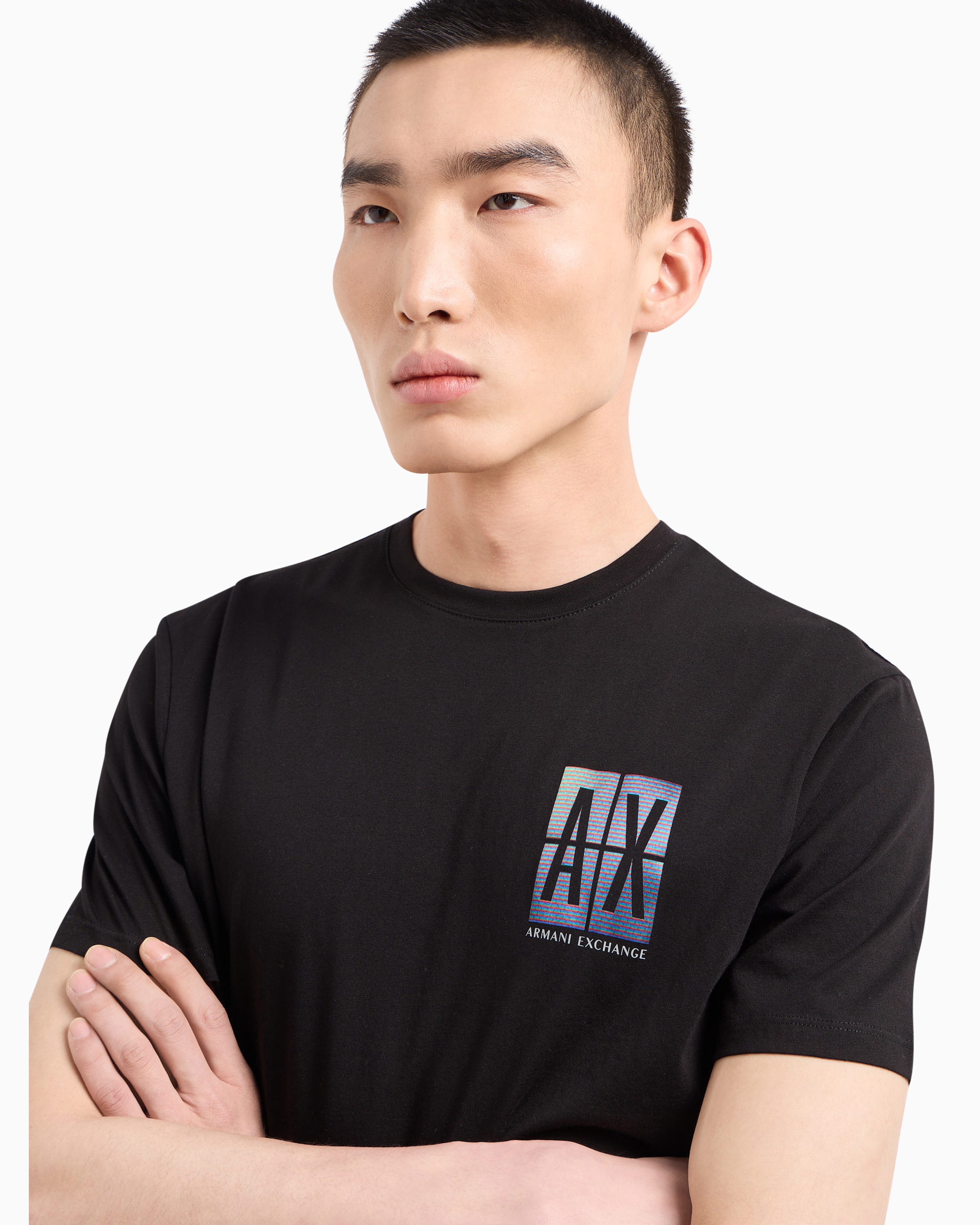 AXロゴ 半袖クルーネックTシャツ | Armani Exchange