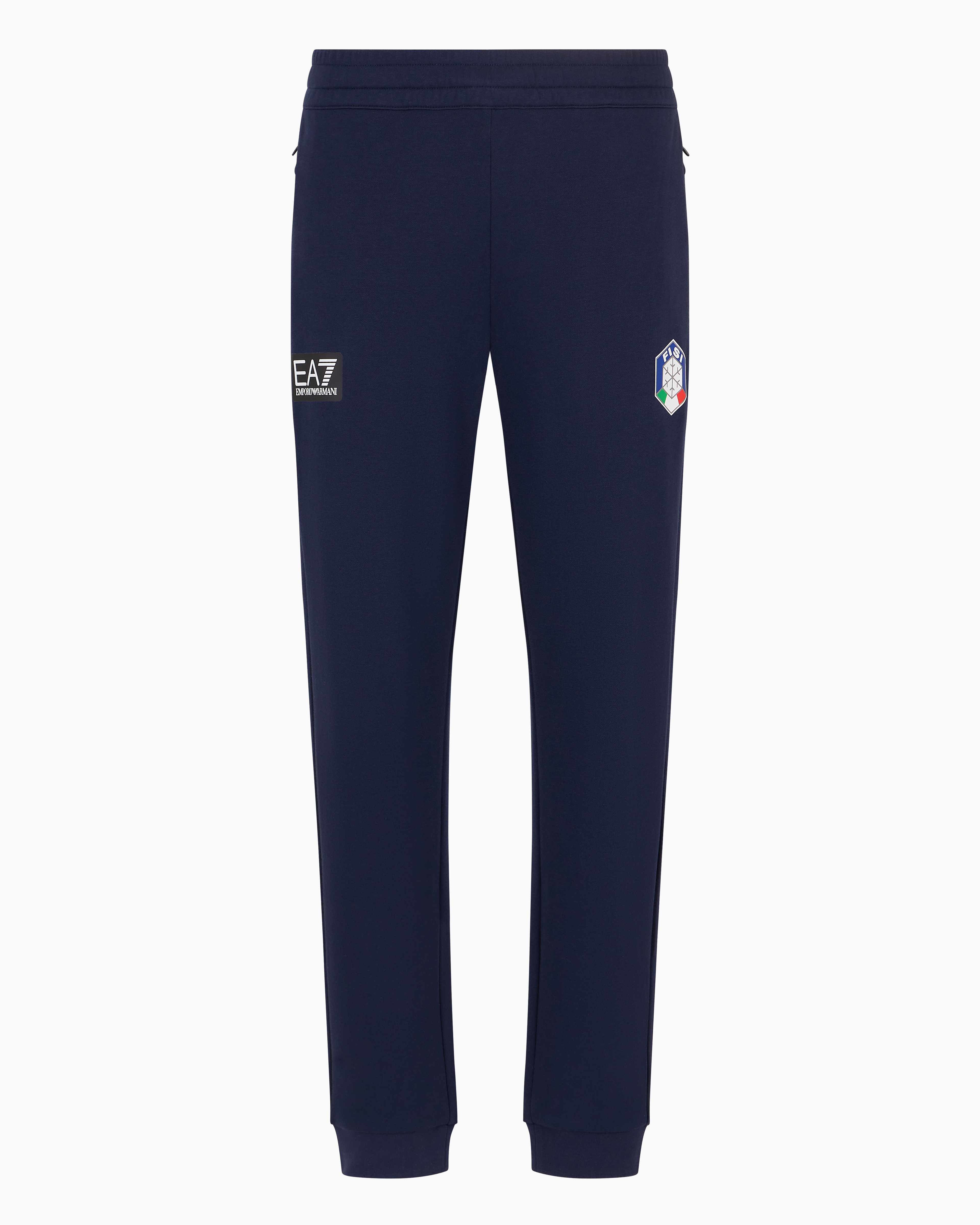 Ea7 Blue Fisi Collection Cotton-Blend Joggers Xxl