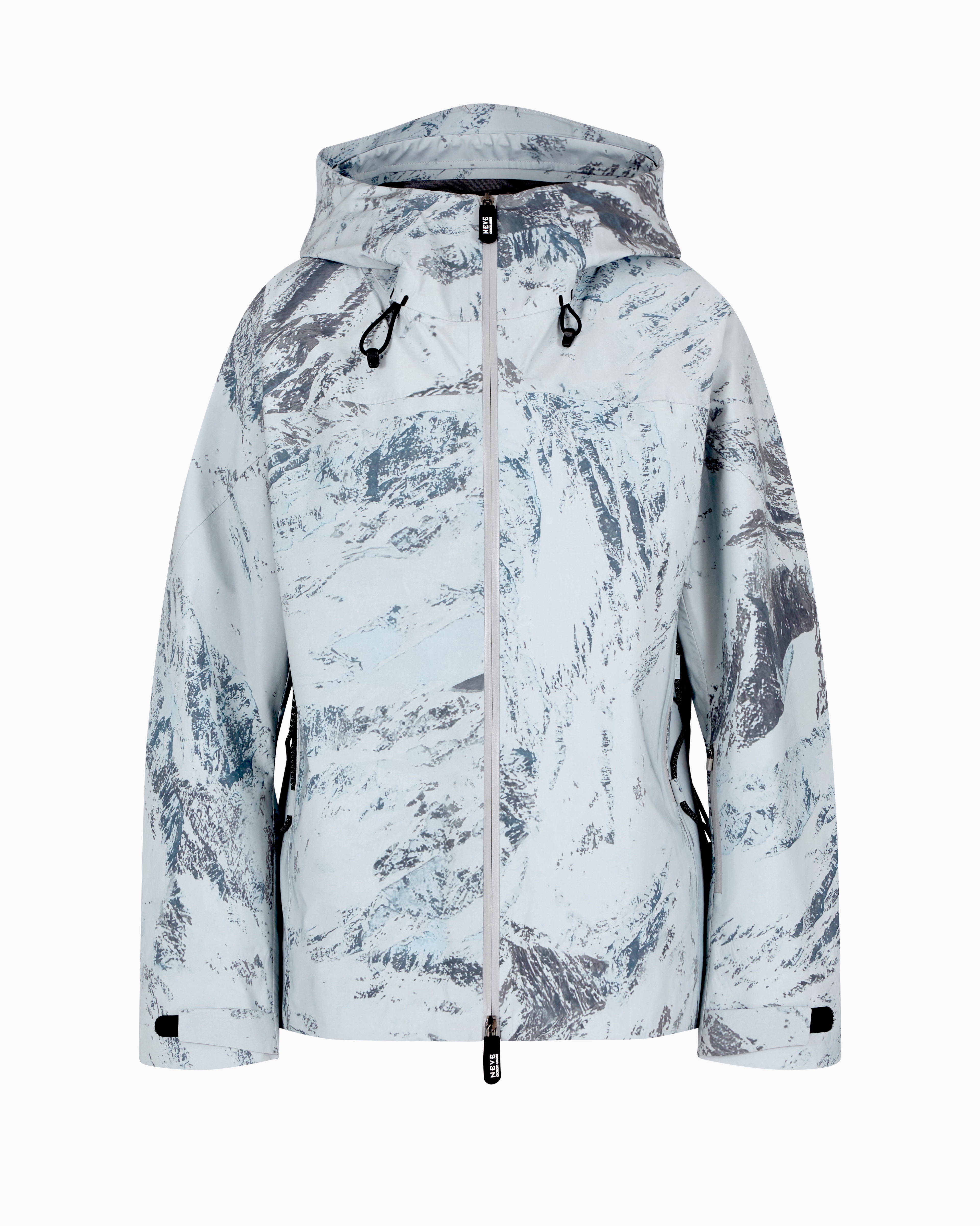 Giorgio Armani Neve Ski Jacket In Printed Reflex Fabric In Patterned