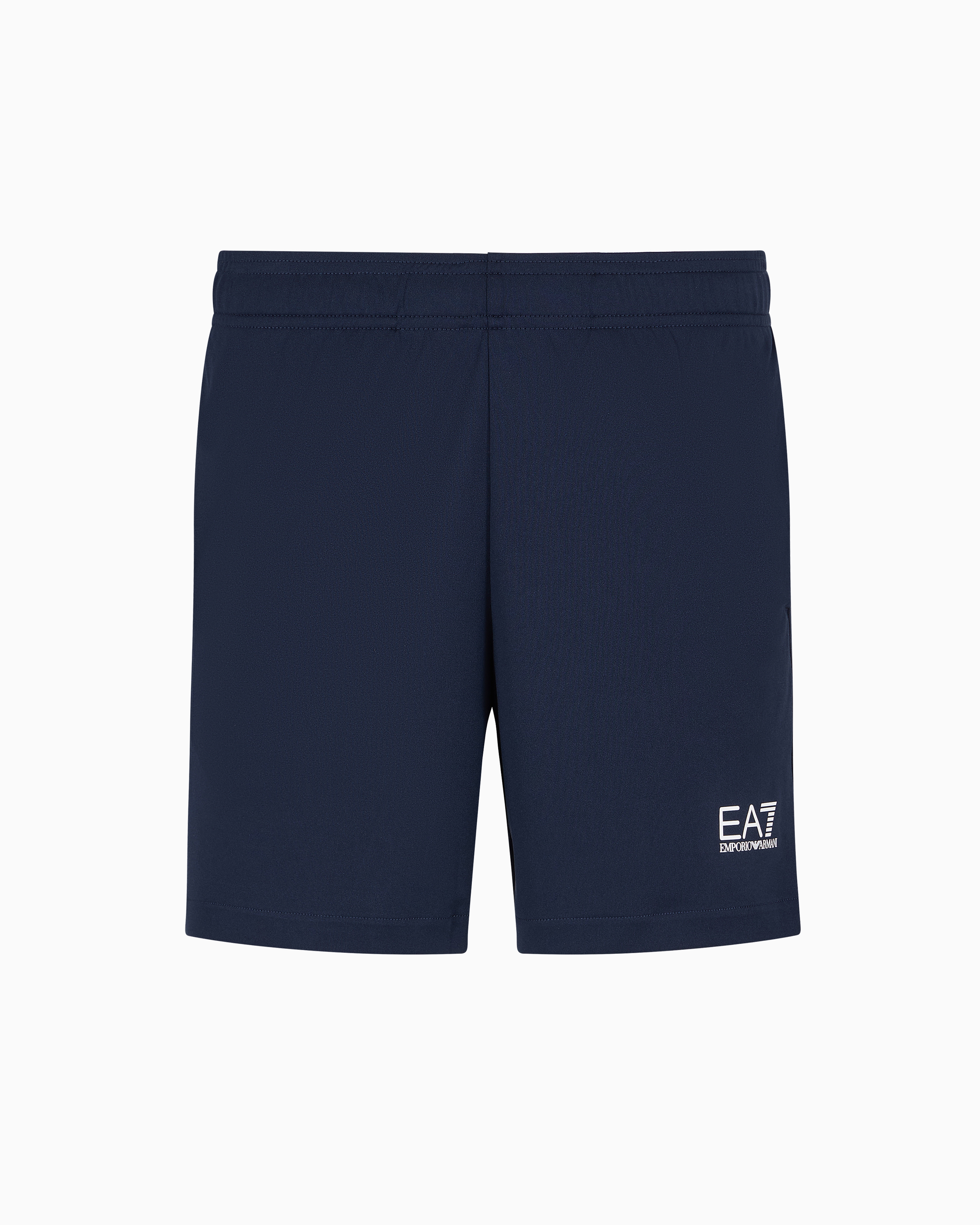 Ea7 Official Store Tennis Pro Shorts In Ventus7 Technical Fabric In Navy Blue