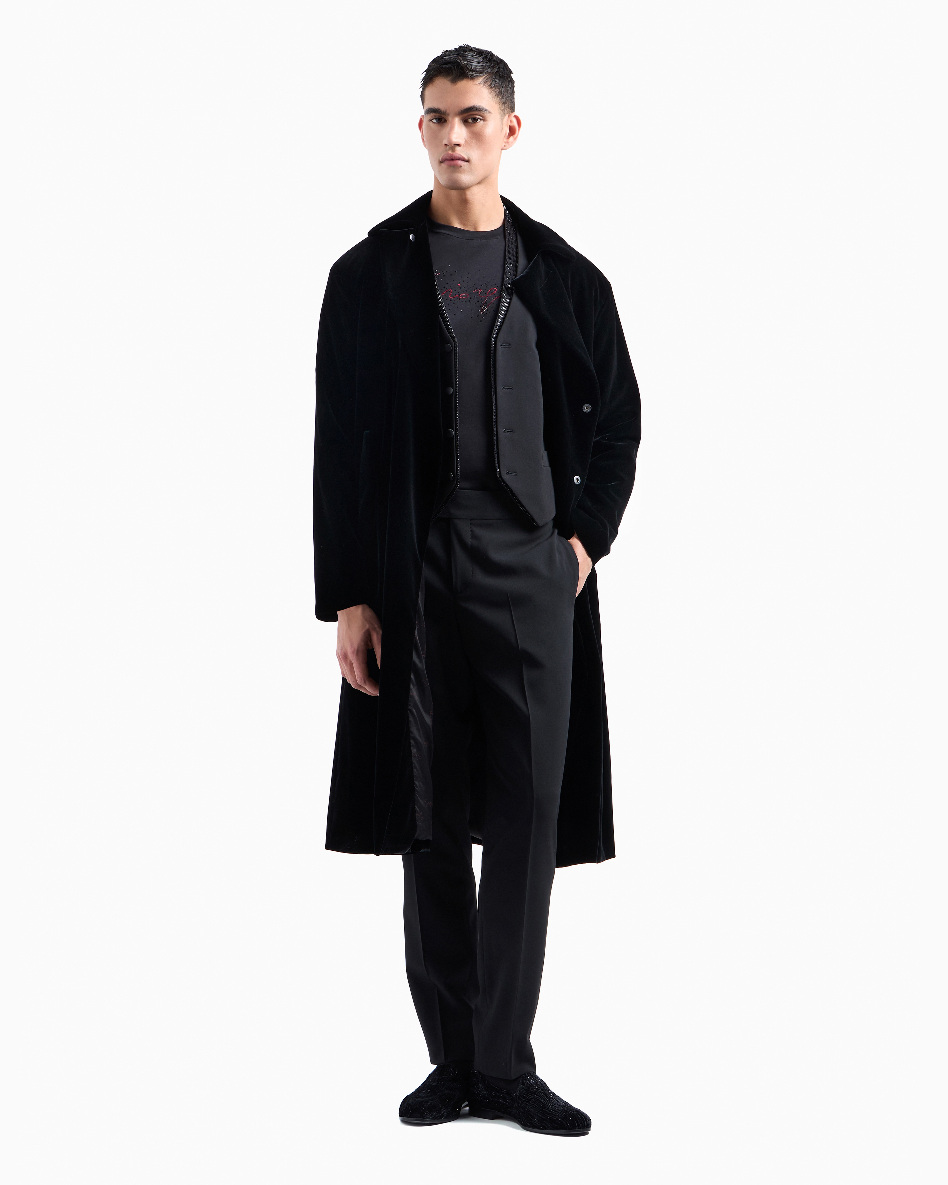 パンツ Giorgio Armani Tailored Trousers In Soft Viscose Blend nm_4719364_100189_m