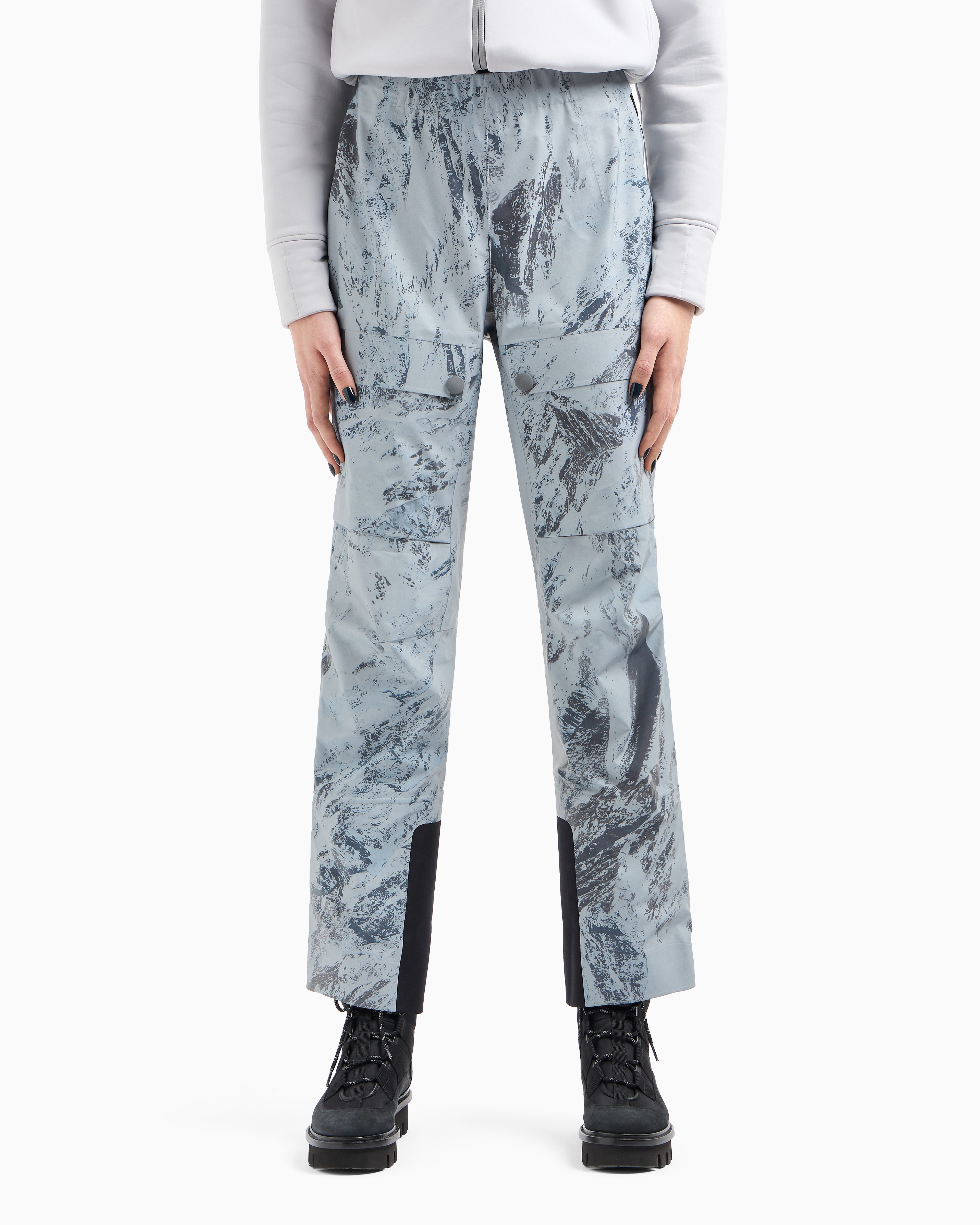 GIORGIO ARMANI GIORGIO ARMANI NEVE SKI TROUSERS IN PRINTED REFLEX FABRIC 