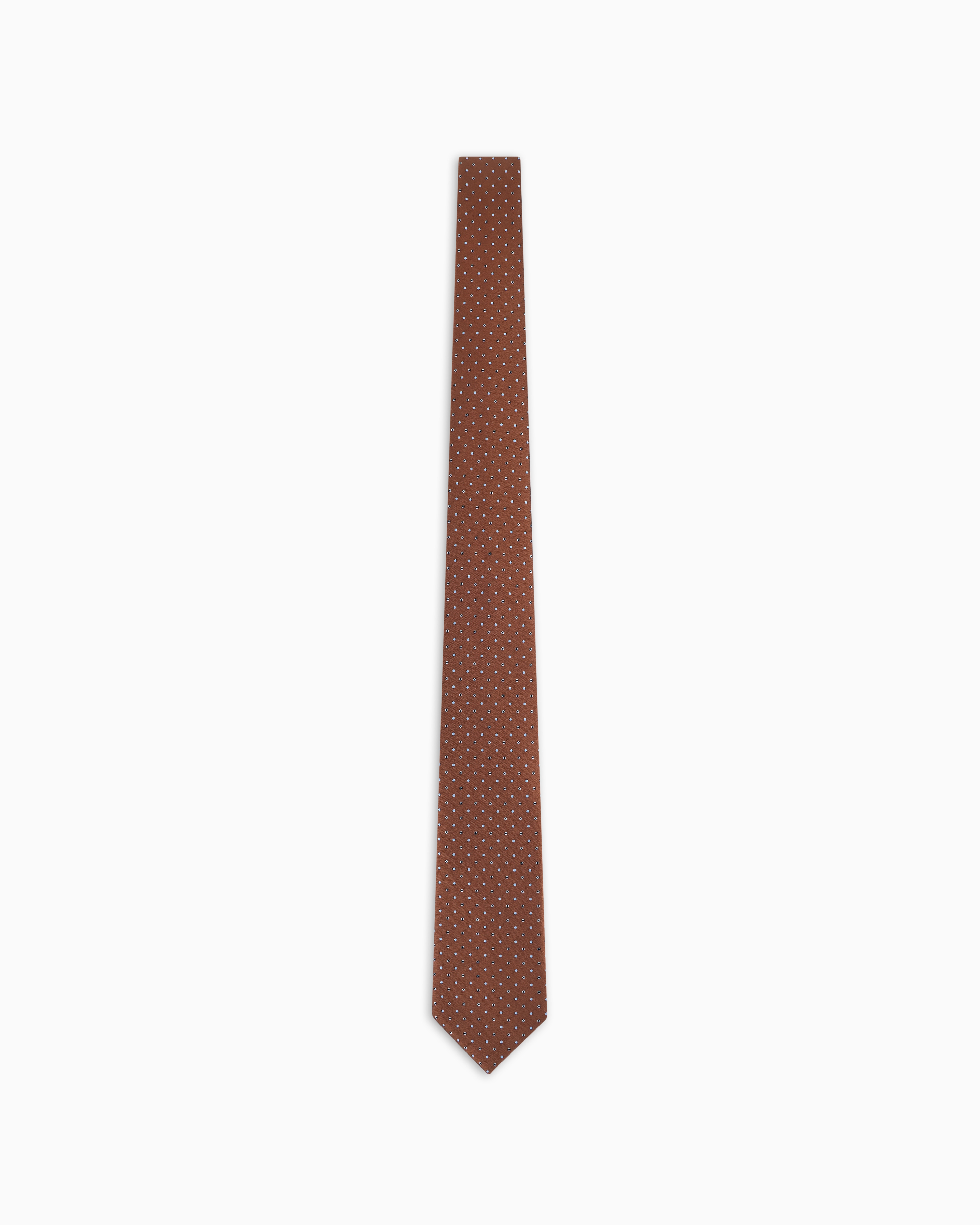 GIORGIO ARMANI SILK TIE WITH MICRO JACQUARD POLKA DOTS 