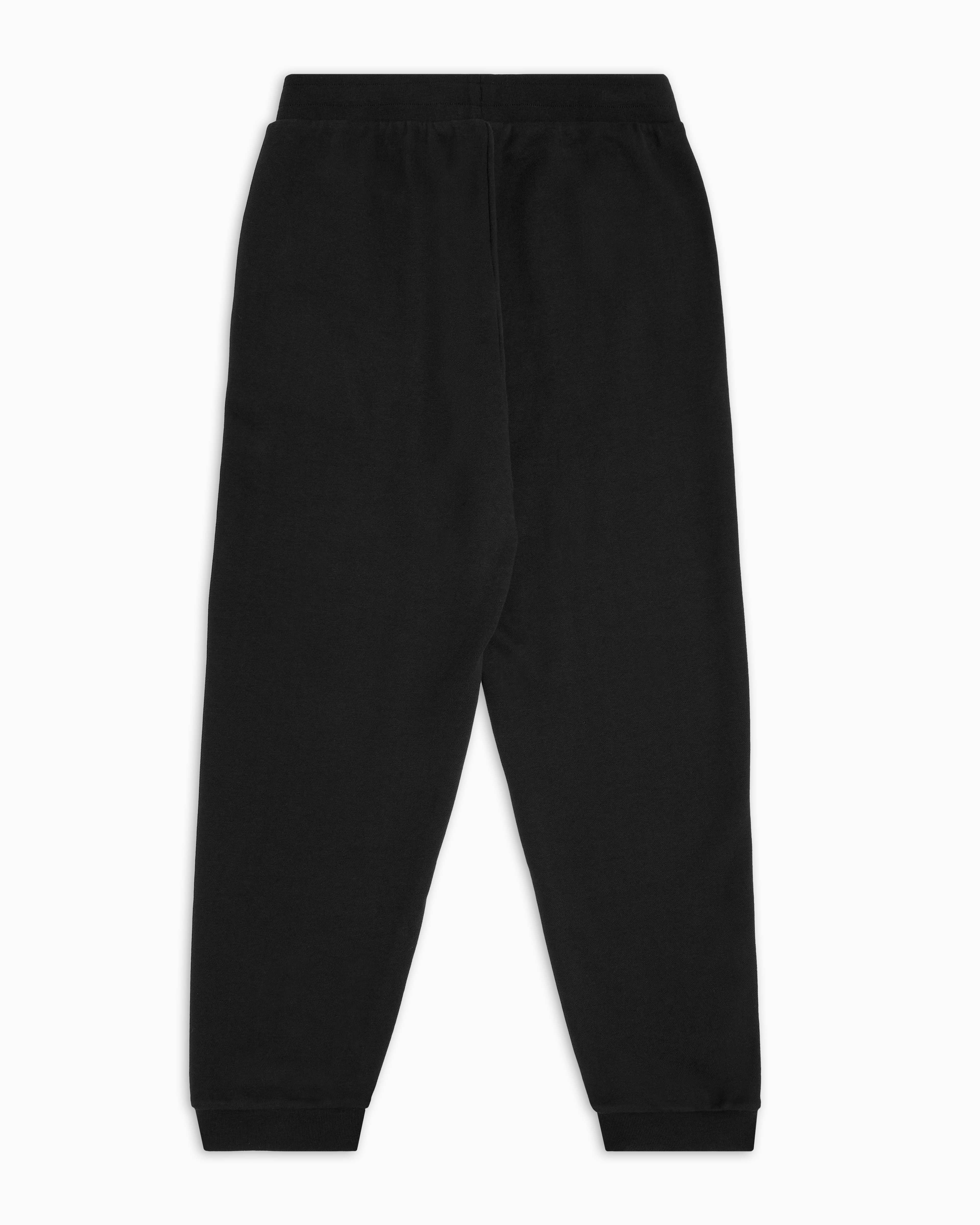 Shop Ea7 Cotton Logo Series Boy Joggers In Black