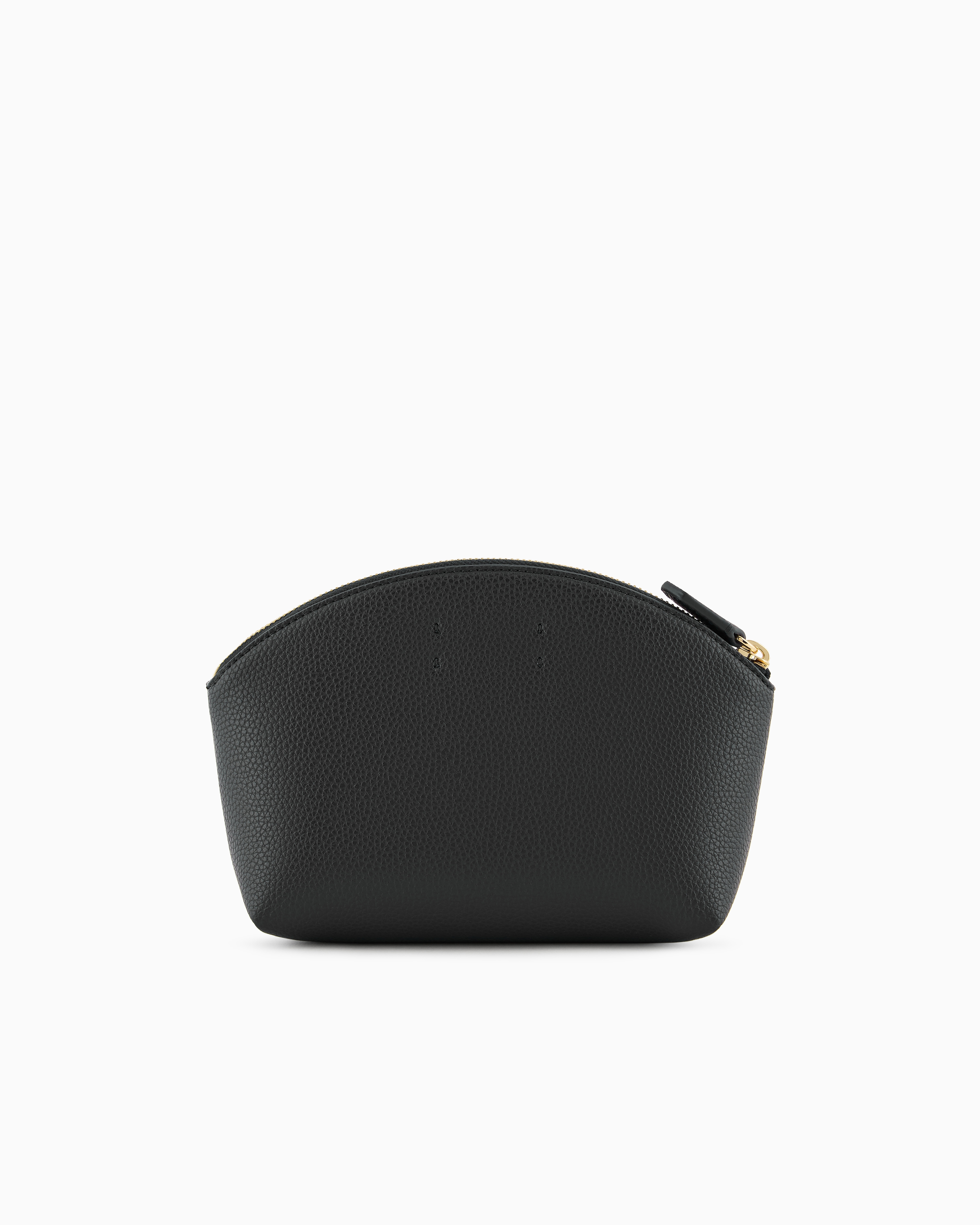 Emporio Armani Official Store Myea Deer-print Washbag In Black