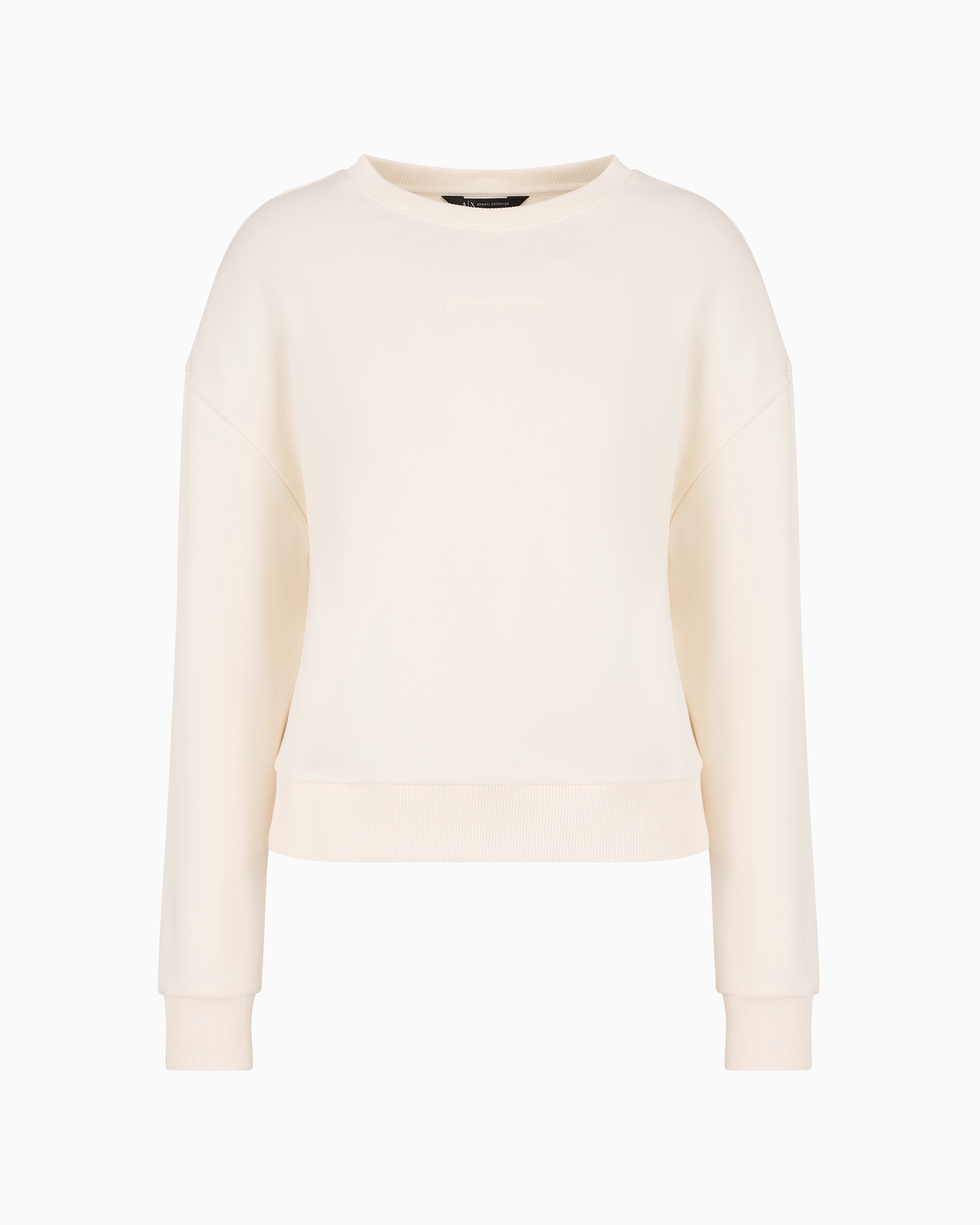 Armani Exchange Official Store Sweatshirts Without Hood In White