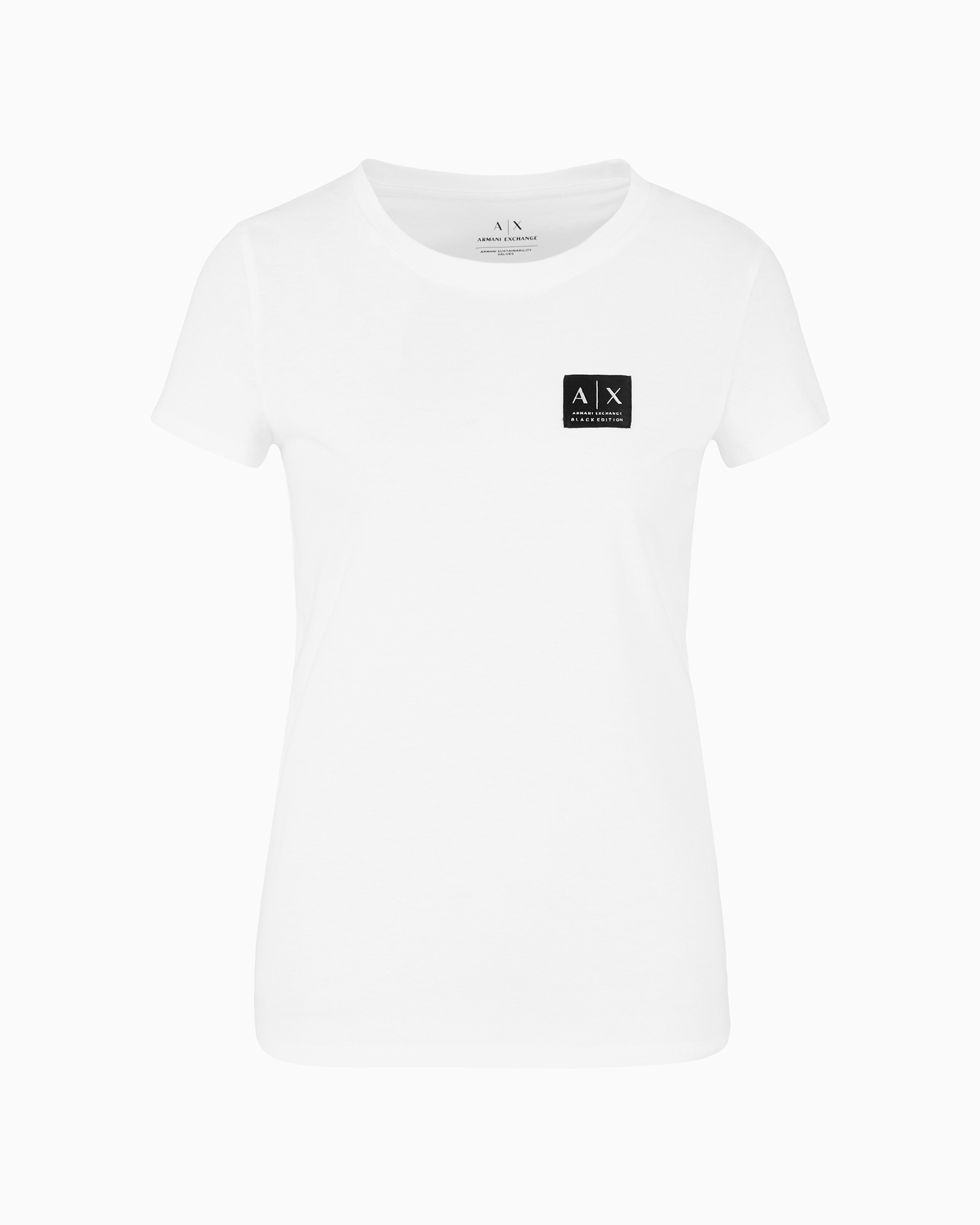 Armani Exchange Official Store Slim Fit T-shirts In White