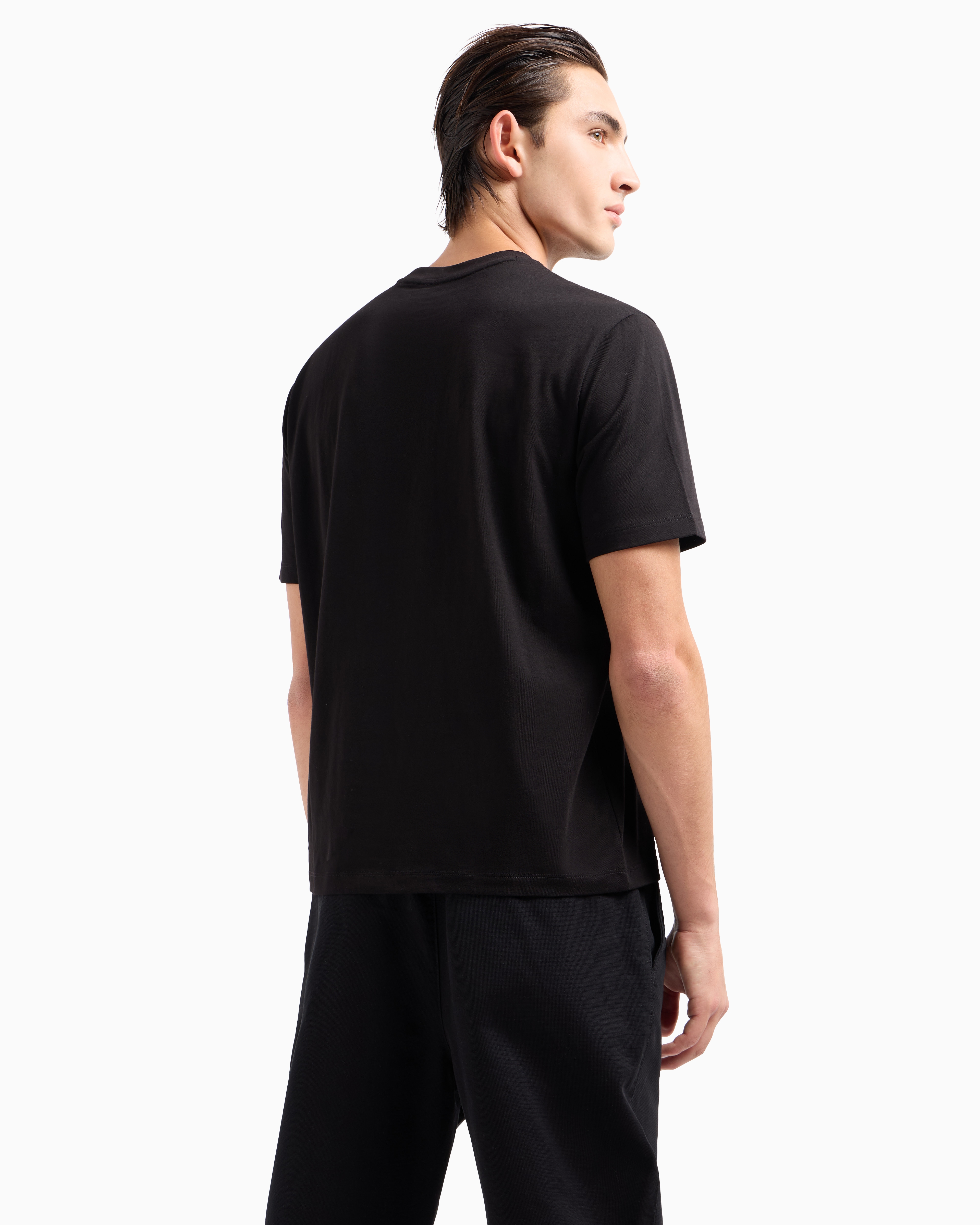 ASV embossed logo heavy cotton T-shirt | Armani Exchange