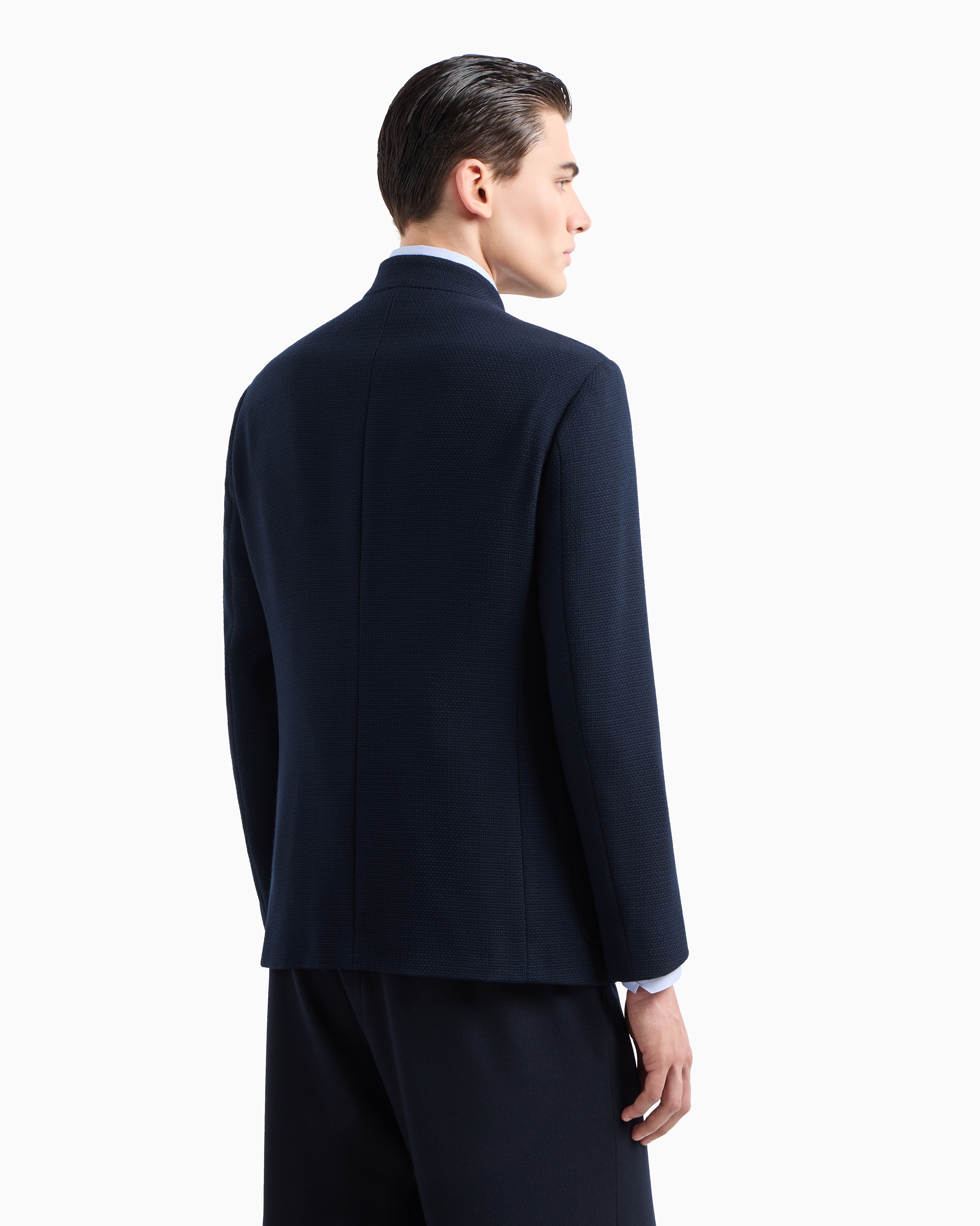 GIORGIO ARMANI SINGLE-BREASTED, VIRGIN-WOOL JACKET 