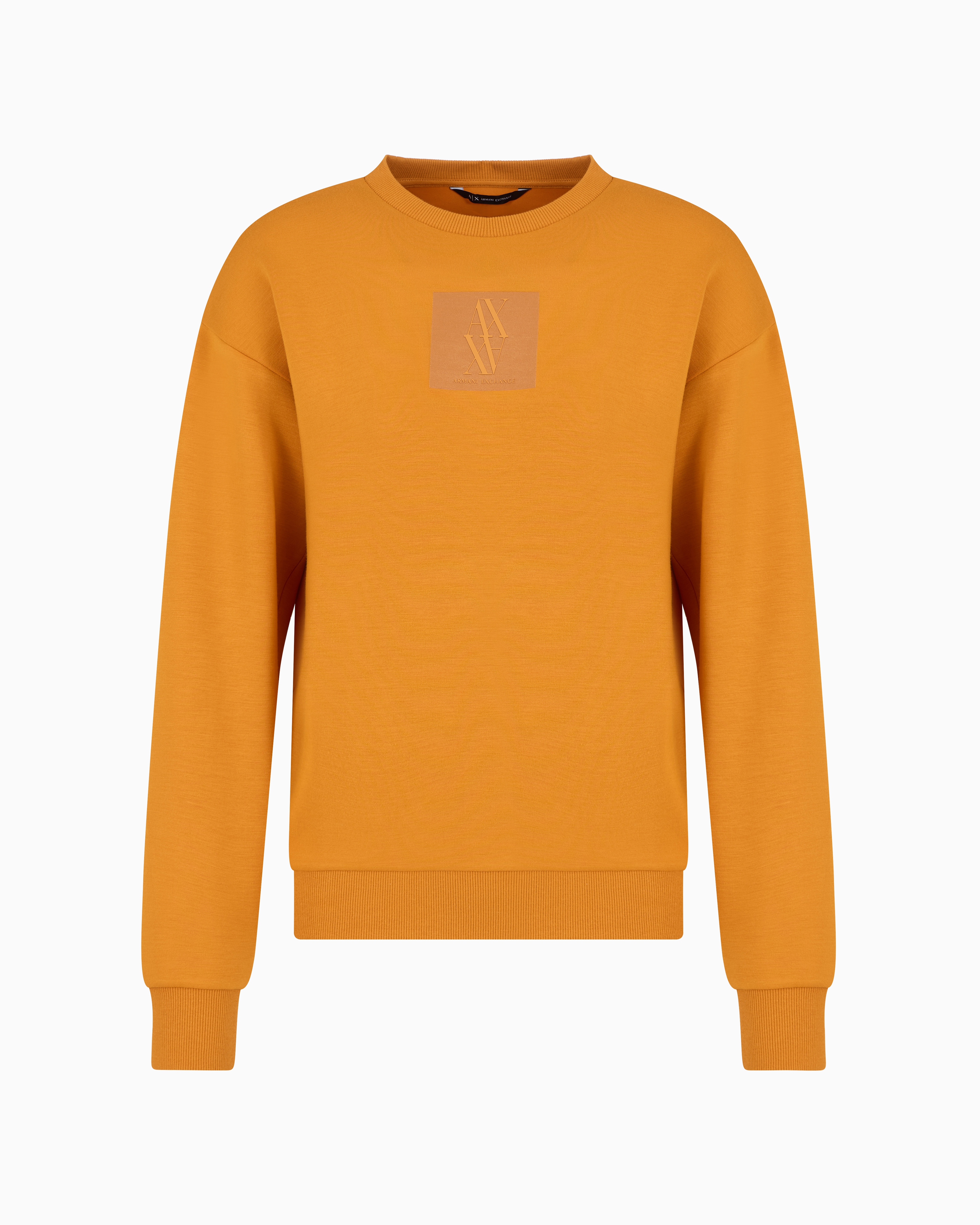 Armani Exchange Official Store Sweatshirts Without Hood In Orange